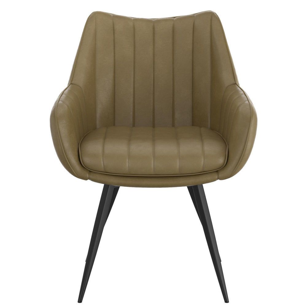  Worldwide Home Furnishings Talon 202-139MS Swivel Dining and Accent Chair - Moss and Black IMAGE 5