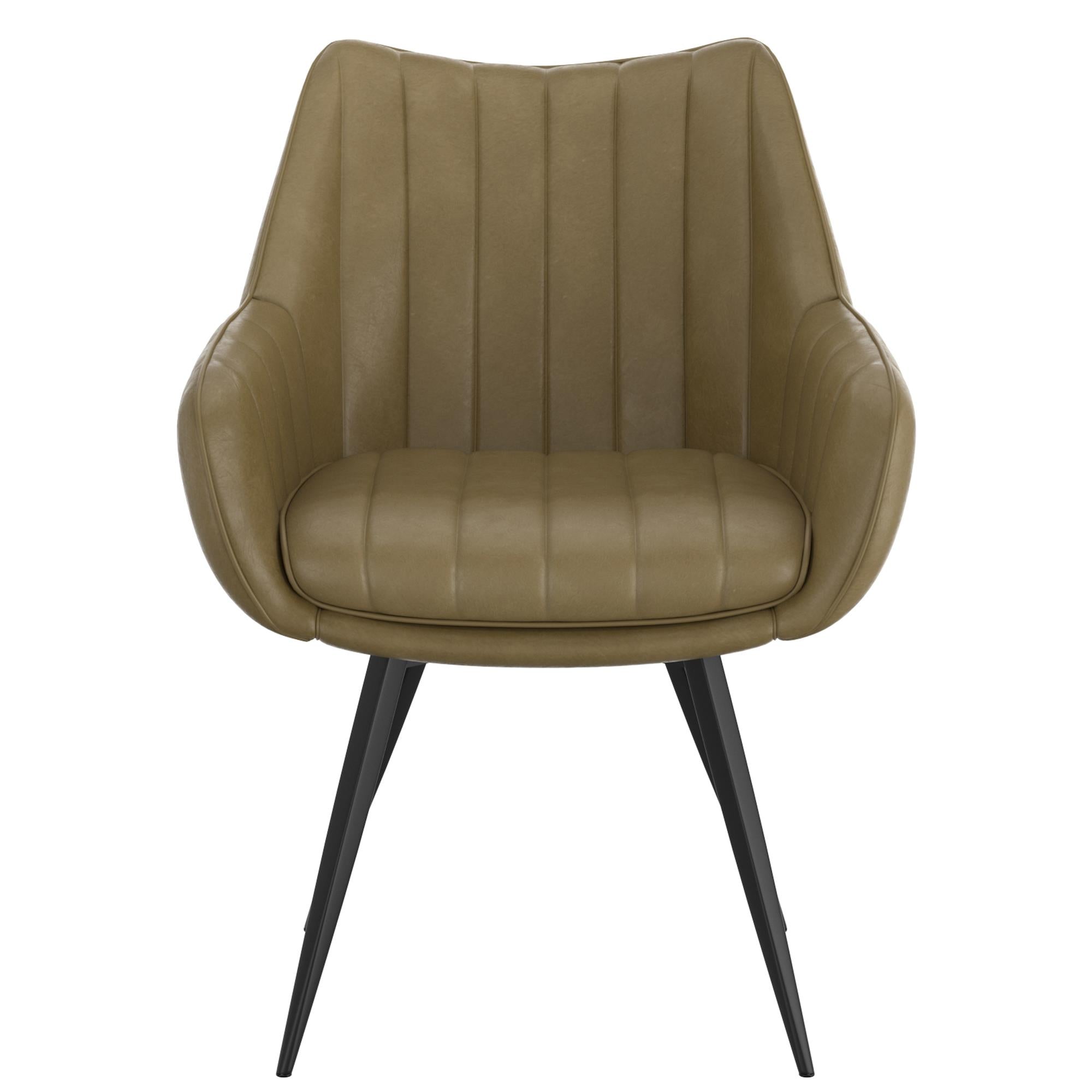  Worldwide Home Furnishings Talon 202-139MS Swivel Dining and Accent Chair - Moss and Black IMAGE 5