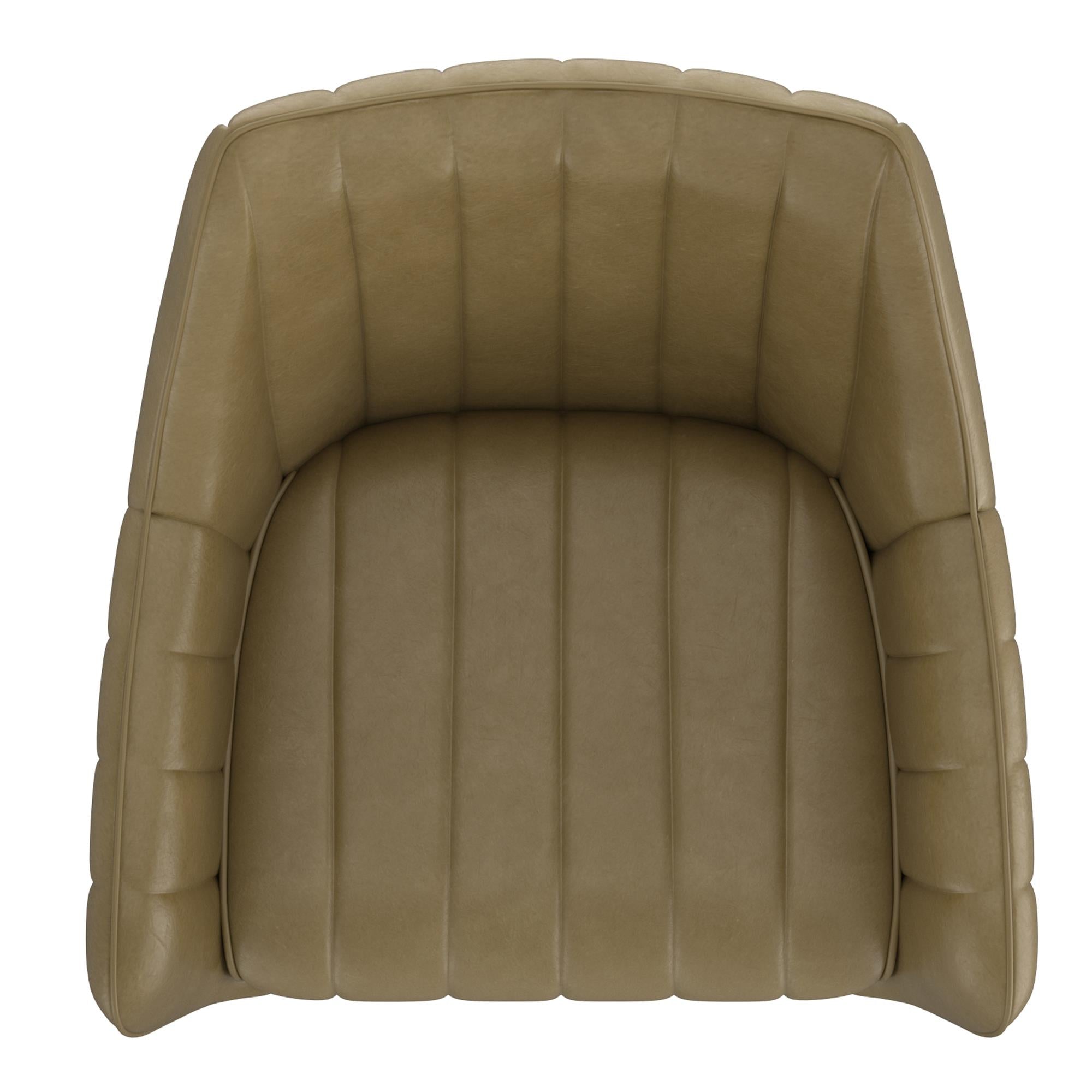  Worldwide Home Furnishings Talon 202-139MS Swivel Dining and Accent Chair - Moss and Black IMAGE 6