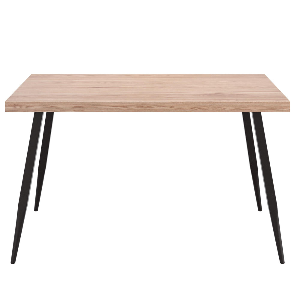  Worldwide Home Furnishings Vesta 201-287NAT Rectangular Dining Table - Natural and Black IMAGE 3