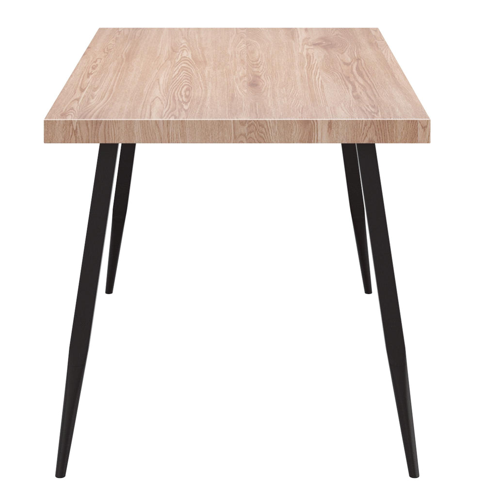 Worldwide Home Furnishings Vesta 201-287NAT Rectangular Dining Table - Natural and Black IMAGE 4