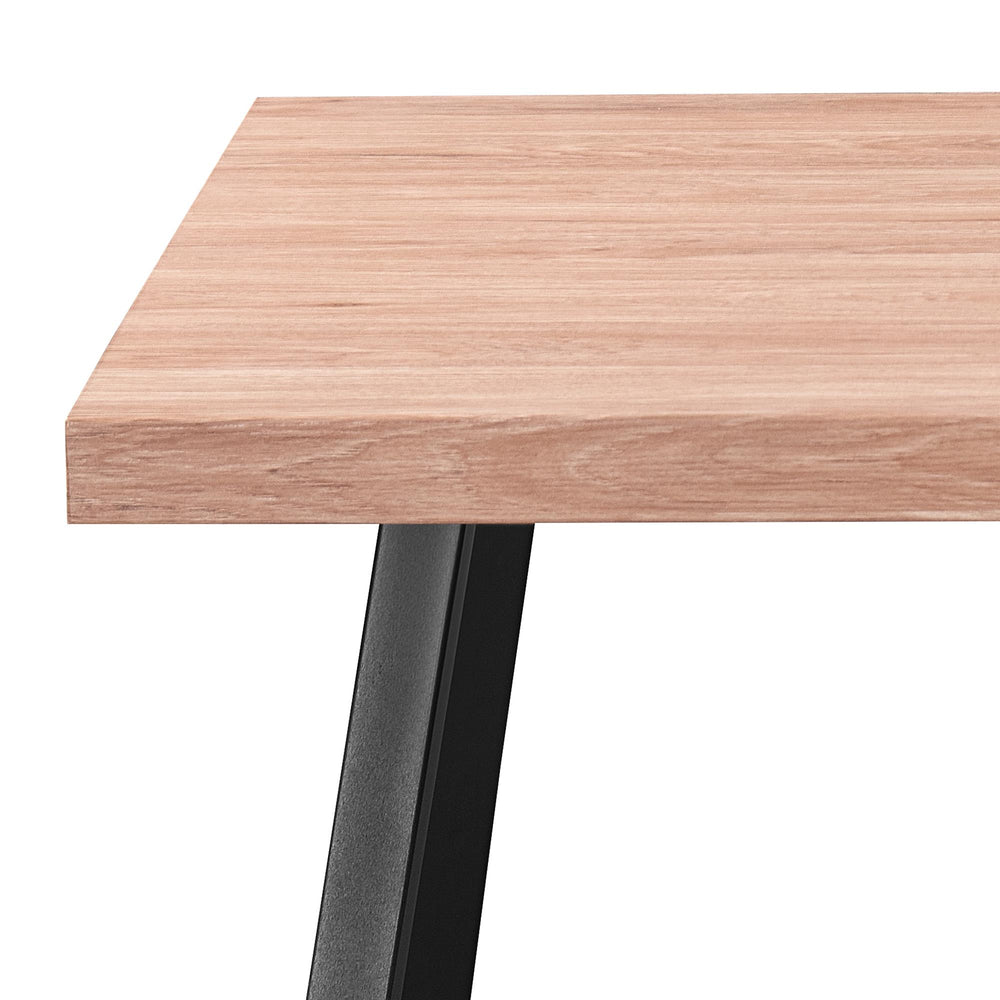  Worldwide Home Furnishings Vesta 201-287NAT Rectangular Dining Table - Natural and Black IMAGE 5