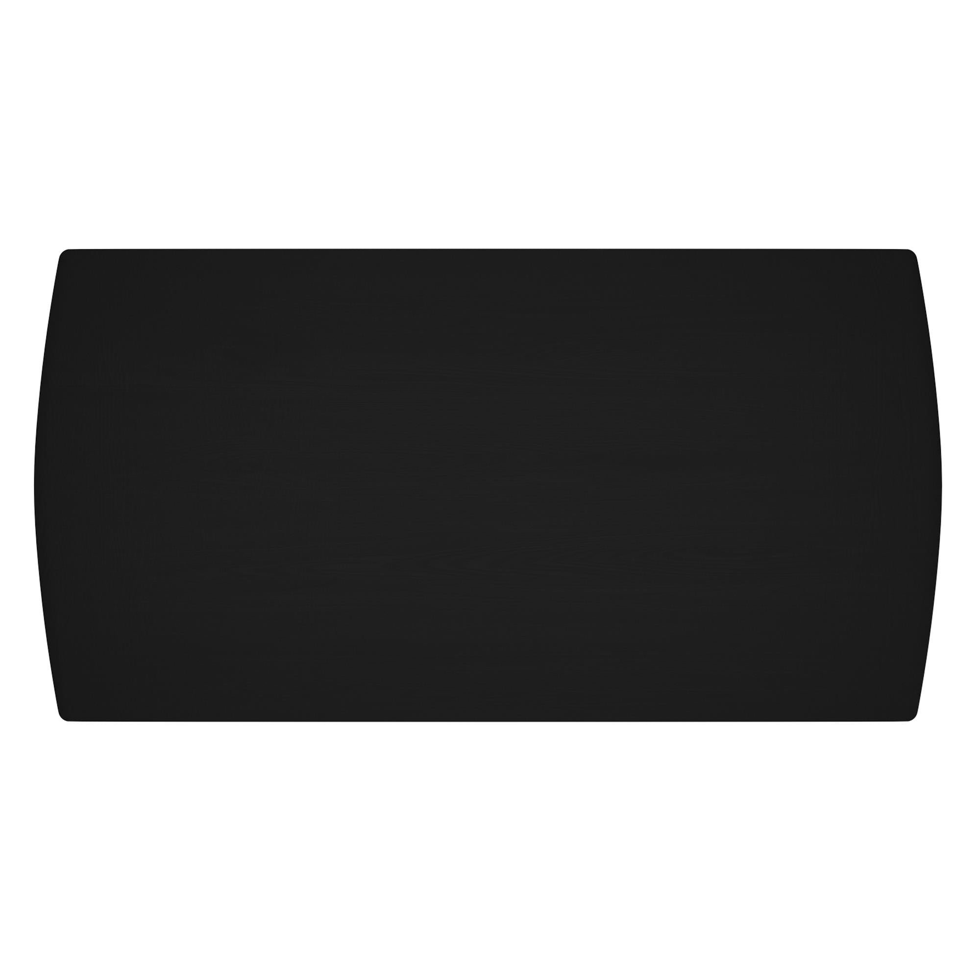  Worldwide Home Furnishings Leon 201-893BLK Rectangular Dining Table - Black IMAGE 6