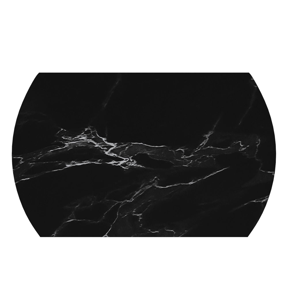  !nspire Calisto 201-110BK Round Pedestal Dining Table w/Extension - Black IMAGE 7