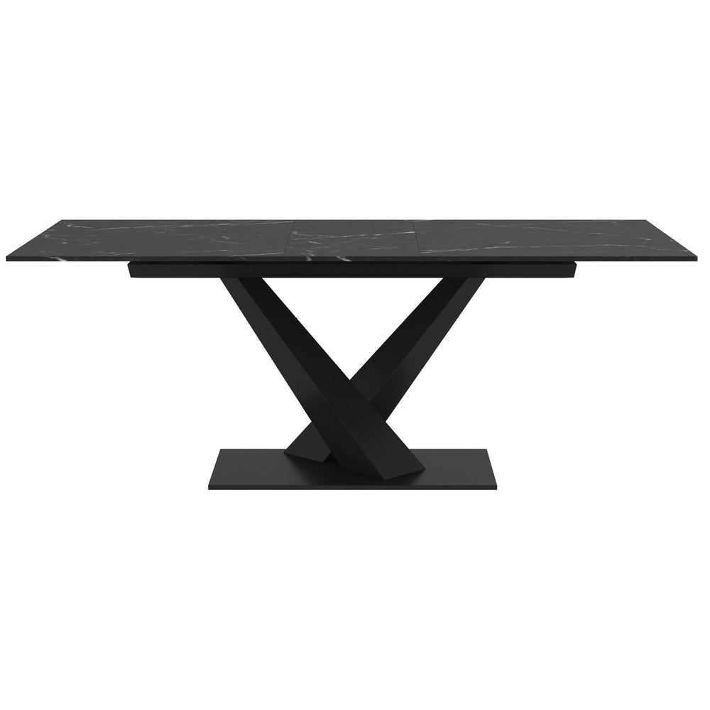  !nspire Julius 201-111BK Dining Table w/Extension - Black IMAGE 5