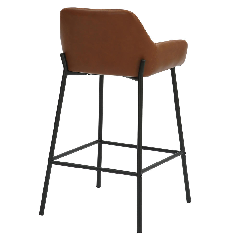  !nspire Baily 203-541PUSD 26" Counter Stool - Saddle and Black IMAGE 3