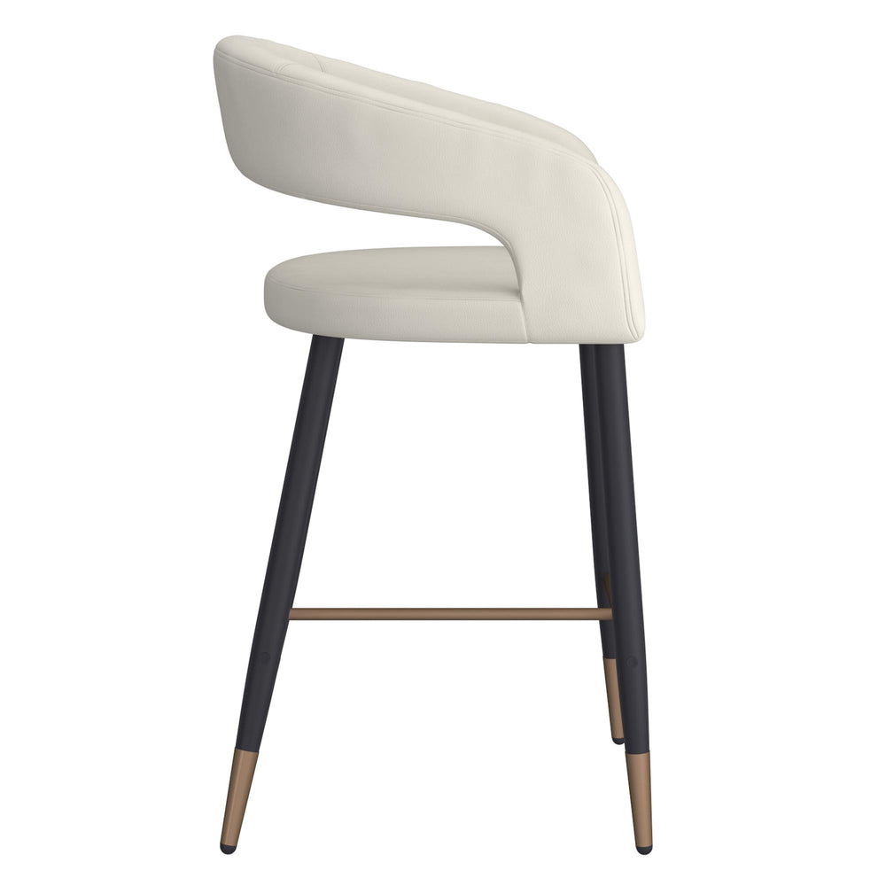  !nspire Crimson 203-096BEG 26" Counter Stool - Beige and Black IMAGE 3