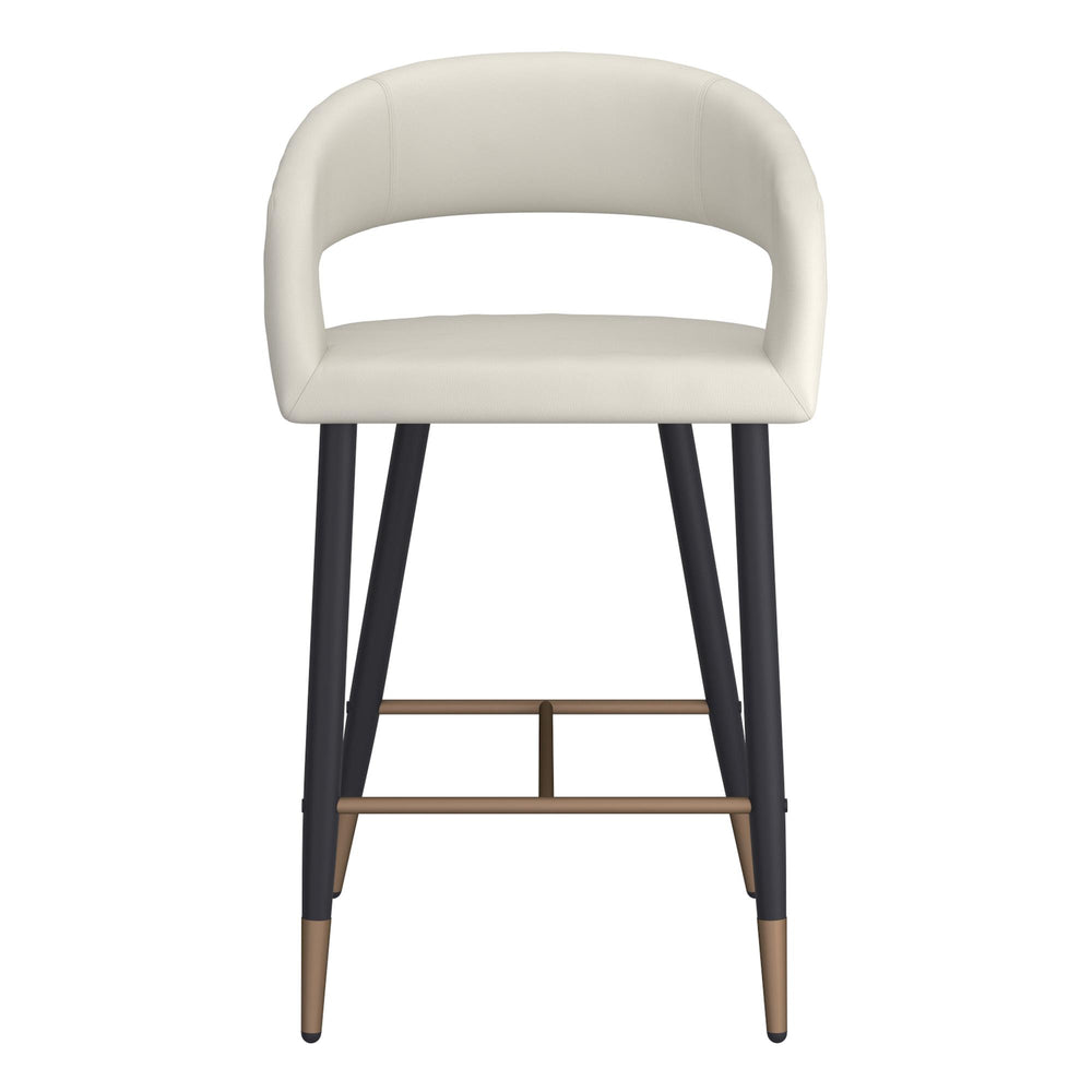  !nspire Crimson 203-096BEG 26" Counter Stool - Beige and Black IMAGE 4