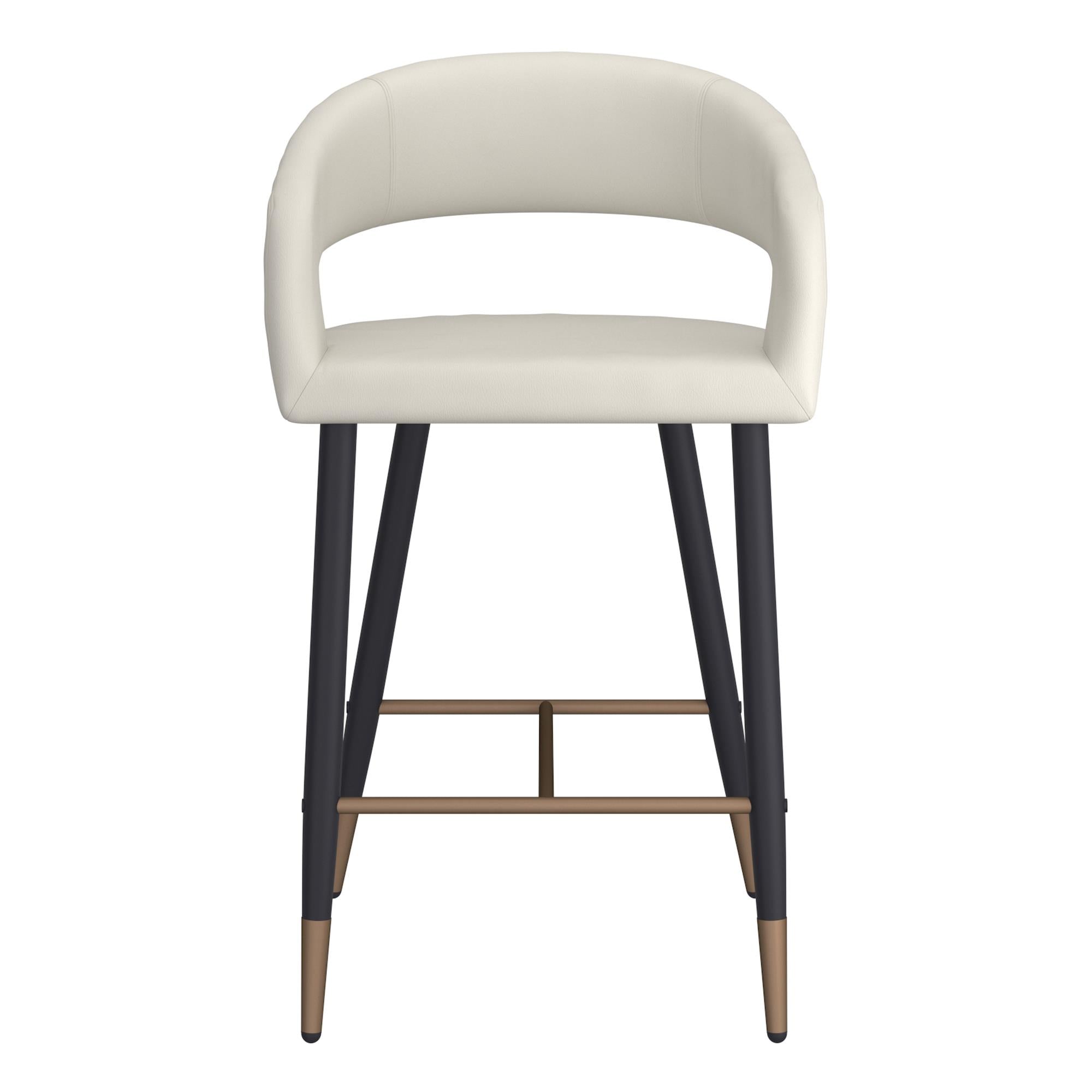  !nspire Crimson 203-096BEG 26" Counter Stool - Beige and Black IMAGE 4