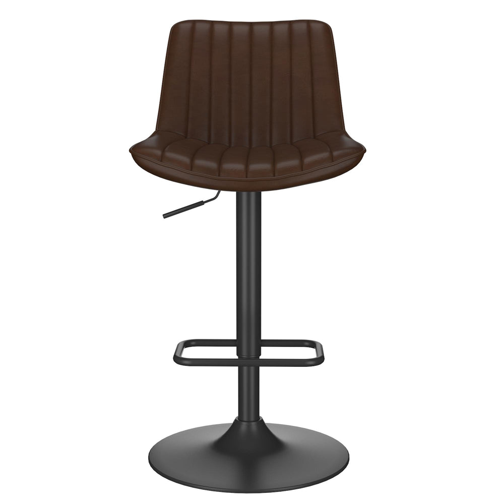  !nspire Kosi 203-190BN Adjustable Air-Lift Stool - Brown and Black IMAGE 5
