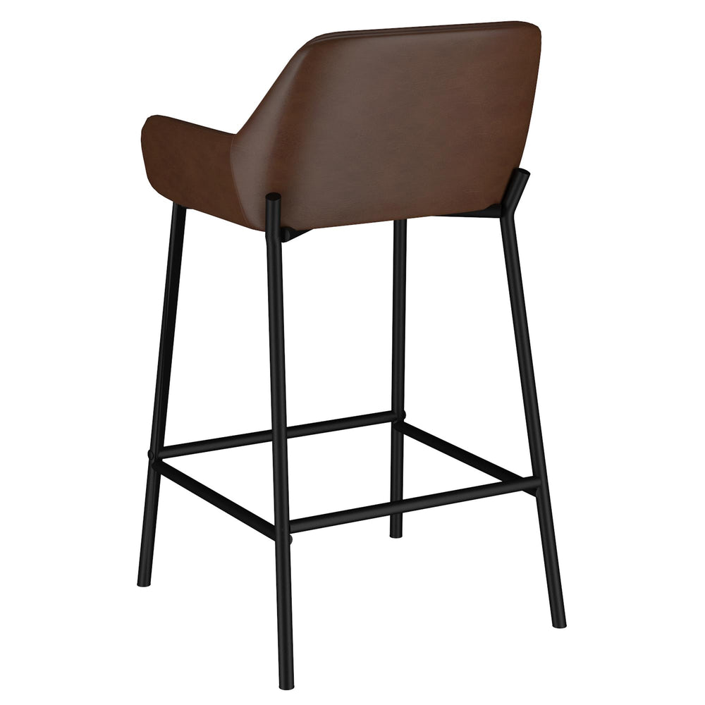 !nspire Baily 203-541PUBN 26" Counter Stool - Brown and Black IMAGE 3