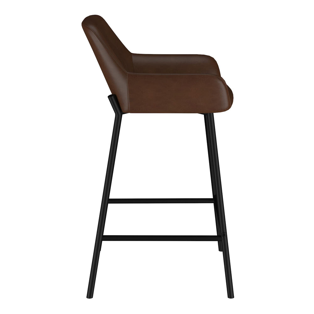  !nspire Baily 203-541PUBN 26" Counter Stool - Brown and Black IMAGE 4