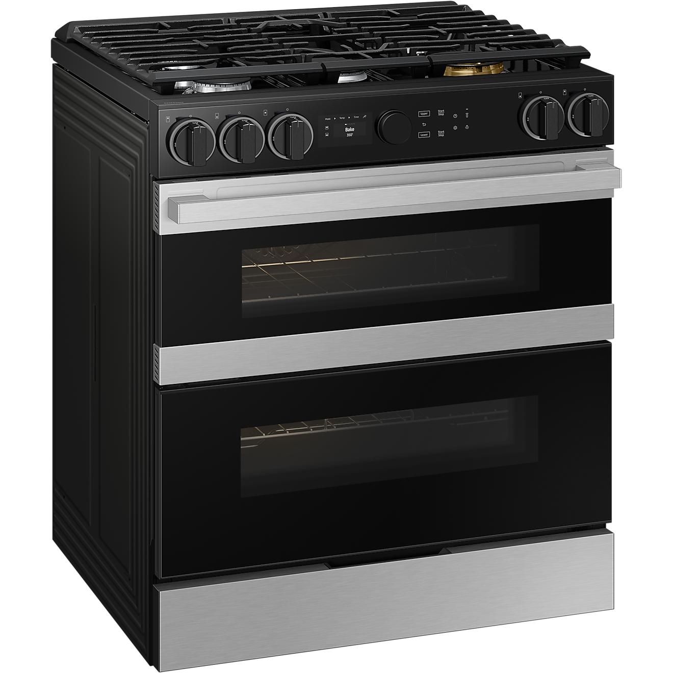  Samsung 30-inch Slide-in Dual Fuel Range with Wi-Fi NSY6DG8550SRAC IMAGE 4