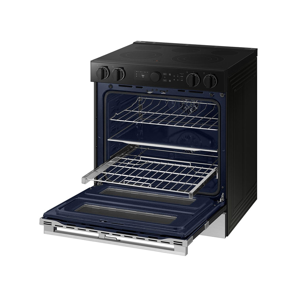  Samsung 30-inch Slide-in Electric Range with Wi-Fi NSE6DG8550SRAC IMAGE 10