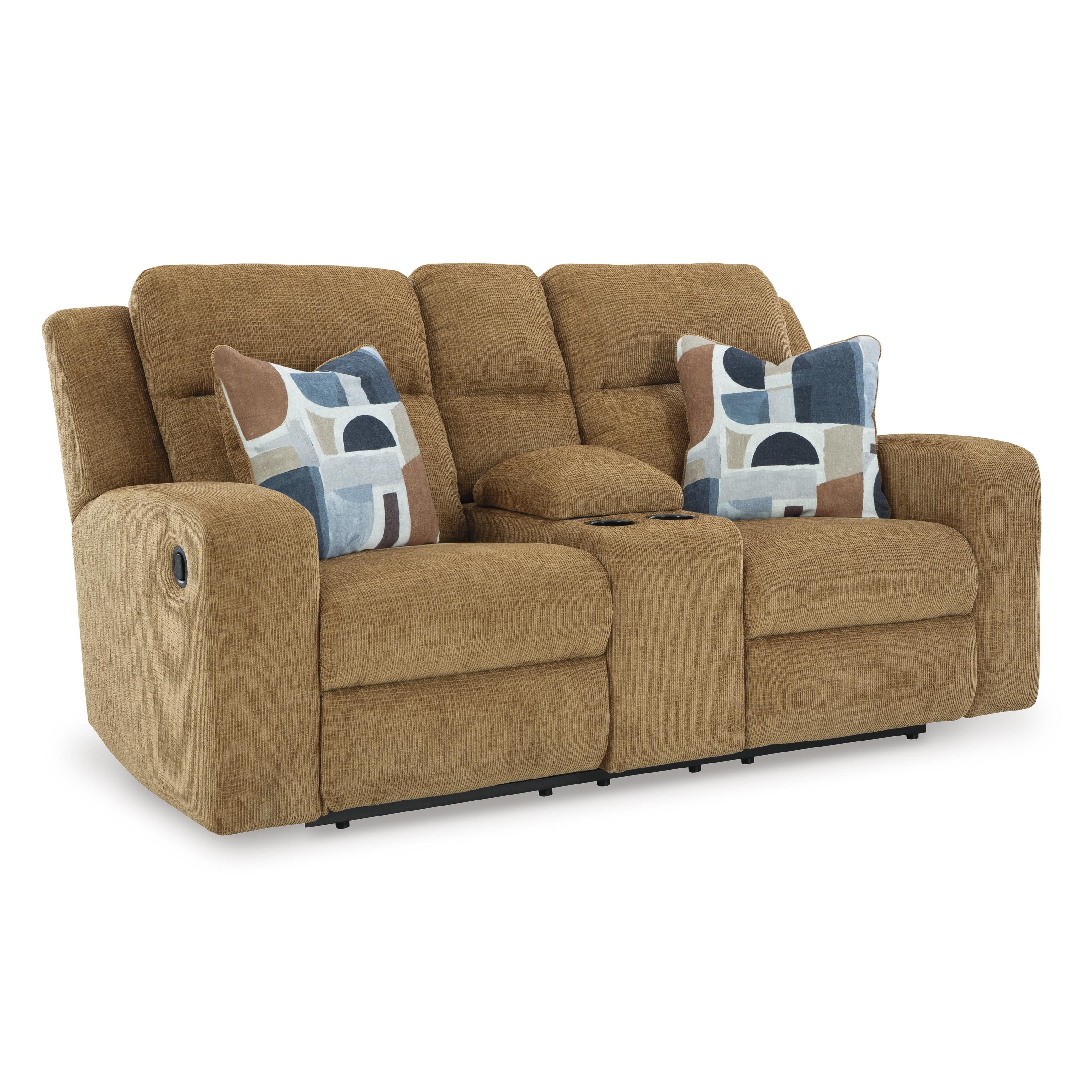  Signature Design by Ashley Kanlow 3860594C Double Reclining Loveseat with Console IMAGE 1