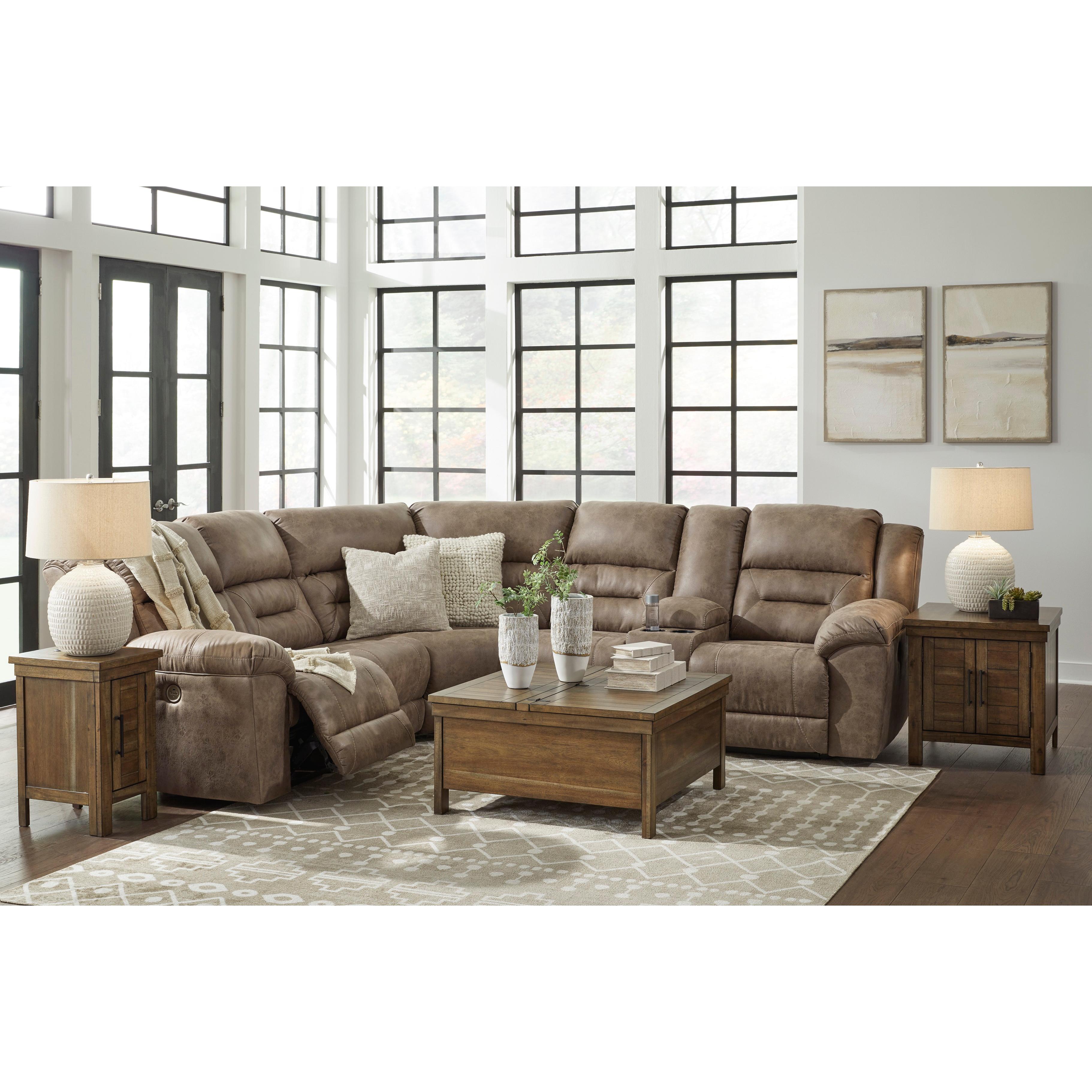  Signature Design by Ashley Ravenel 83106S2C 3 pc Power Reclining Sectional IMAGE 5