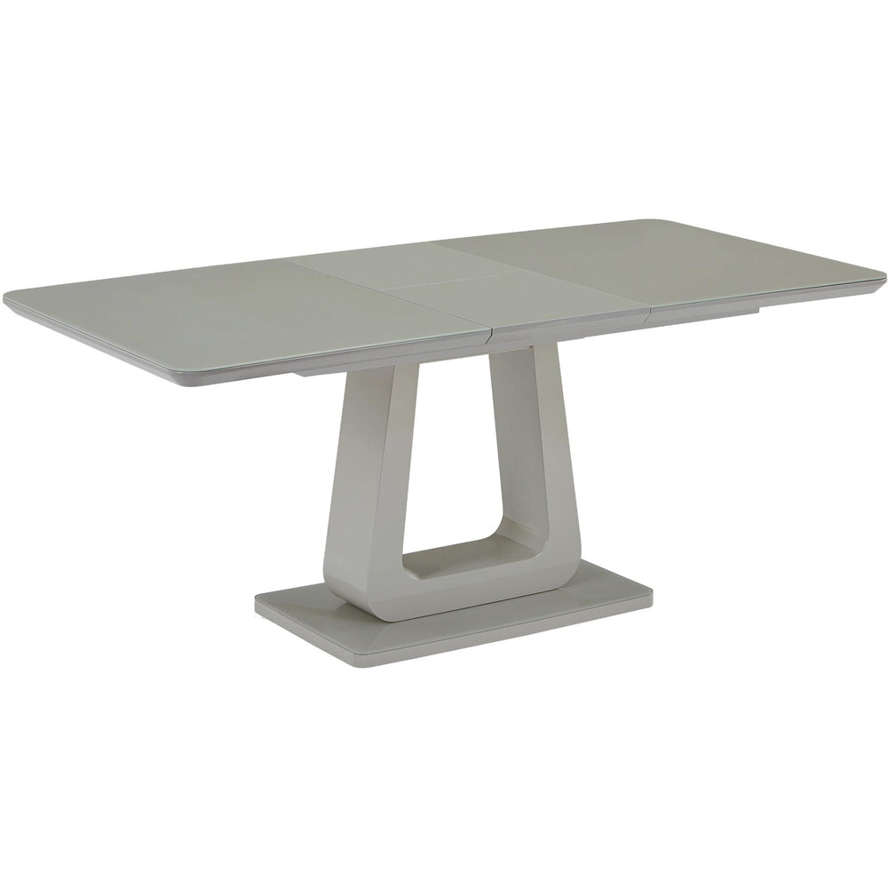  Worldwide Home Furnishings Corvus/Devo 207-159WGY_087WT 7 pc Dining Set - Warm Grey Table with White Chair IMAGE 3