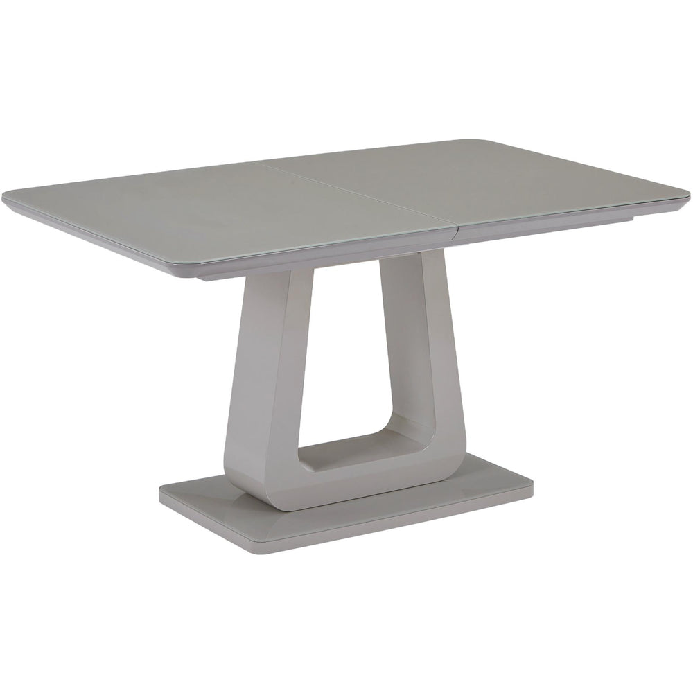  Worldwide Home Furnishings Corvus/Signy 207-159WGY_144LG 7 pc Dining Set - Warm Grey Table with Light Grey Chair IMAGE 2