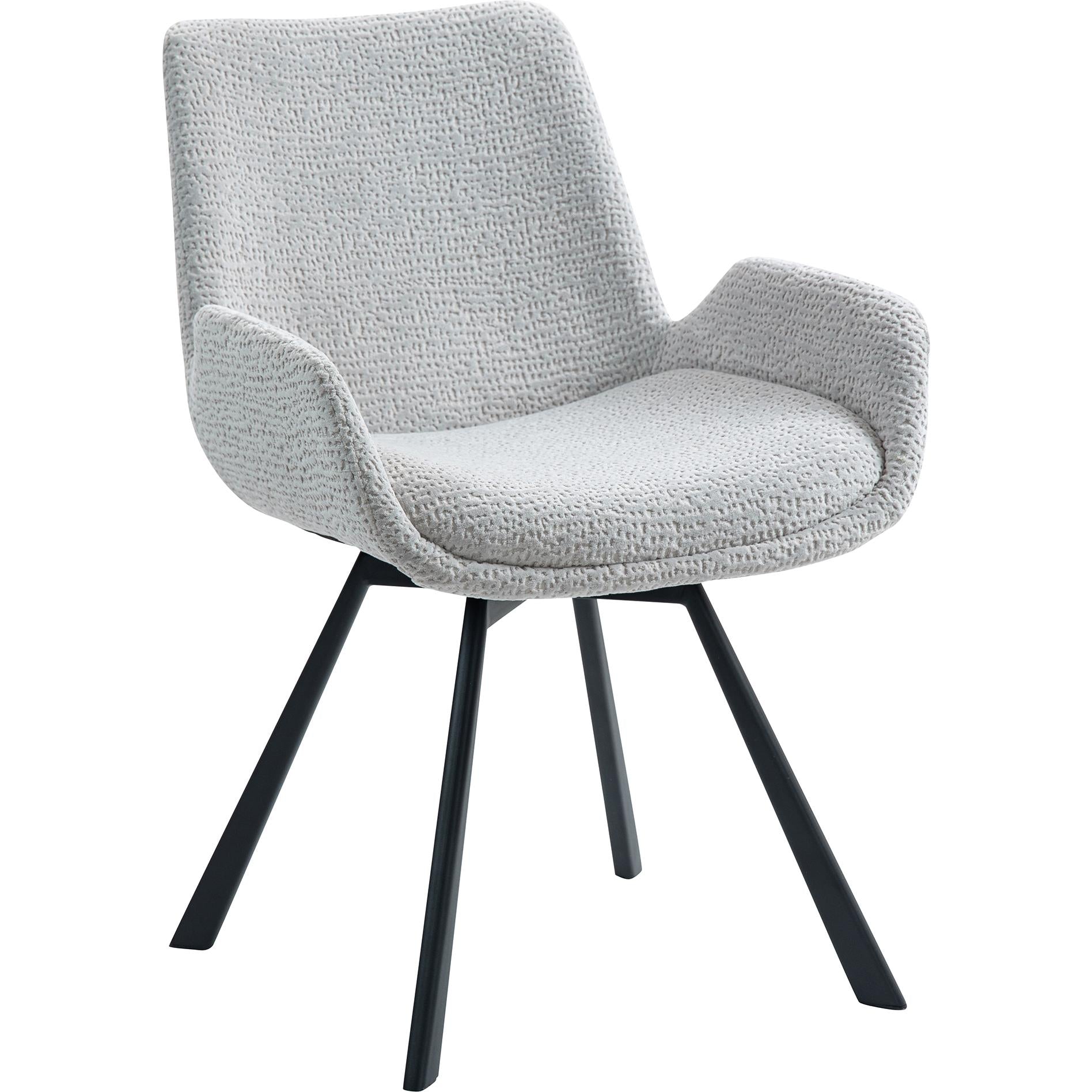  Worldwide Home Furnishings Corvus/Signy 207-159WGY_144LG 7 pc Dining Set - Warm Grey Table with Light Grey Chair IMAGE 7