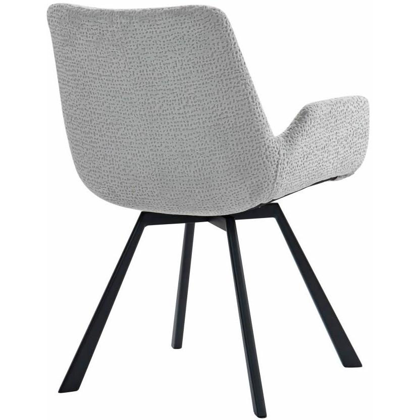  Worldwide Home Furnishings Corvus/Signy 207-159WGY_144LG 7 pc Dining Set - Warm Grey Table with Light Grey Chair IMAGE 8