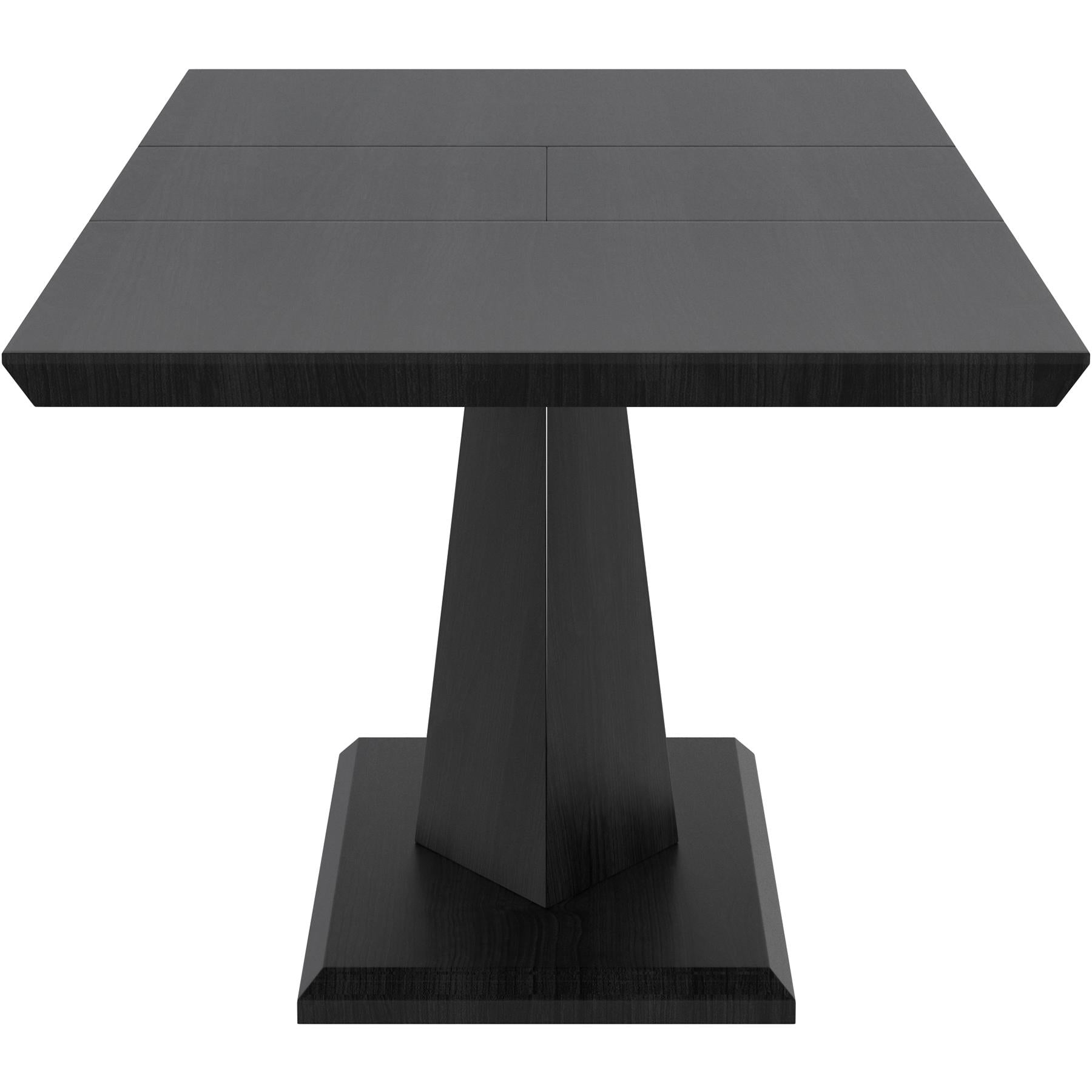  Worldwide Home Furnishings Eclipse/Koda 207-860BK_158PUBG 7 pc Dining Set - Black Table with Beige Chair IMAGE 4