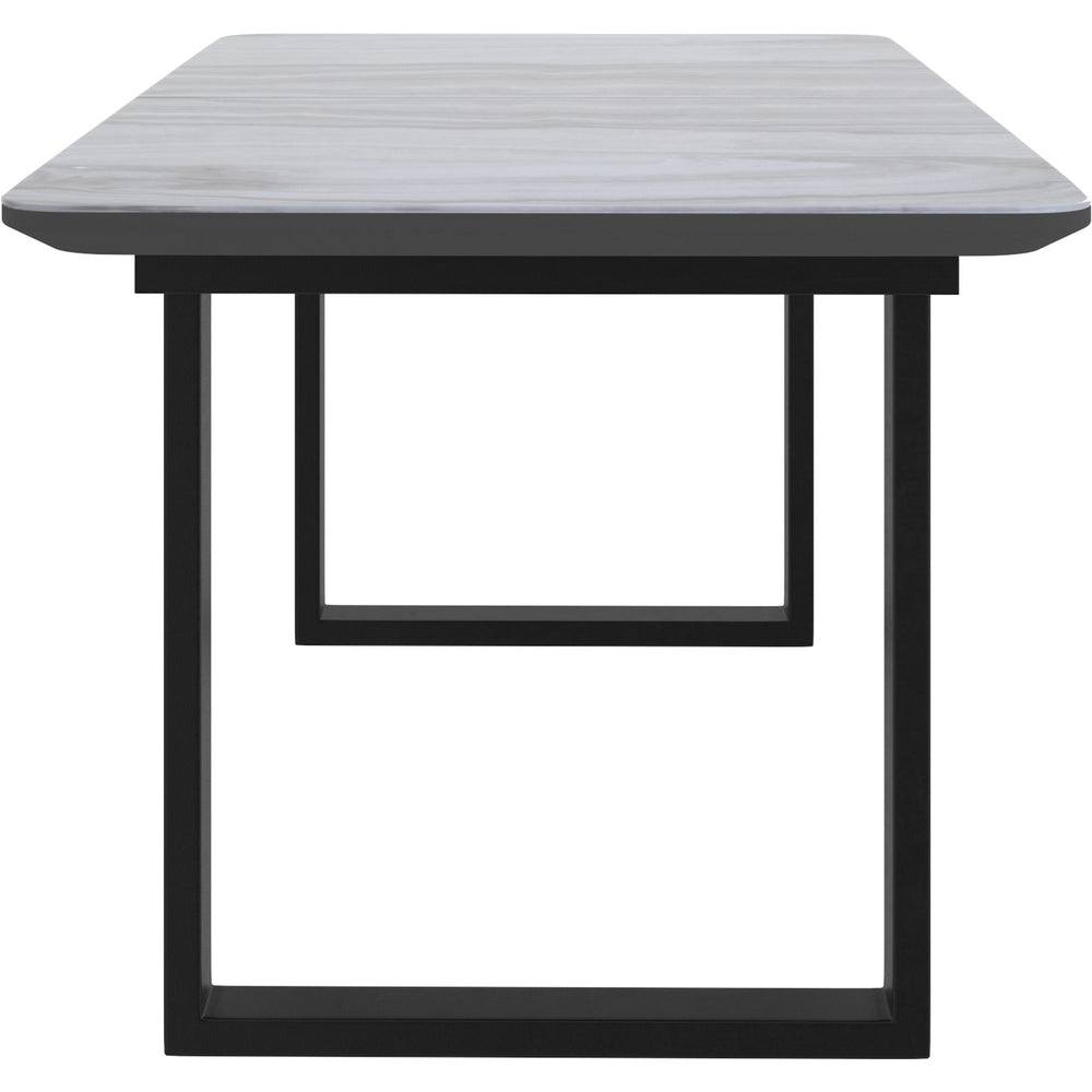  Worldwide Home Furnishings Gavin/Brodi 207-360BK_138BEG 7 pc Dining Set - Black Table with Beige Chair IMAGE 6
