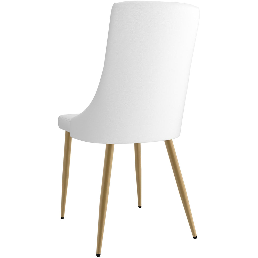  Worldwide Home Furnishings Godiva/Antoine 207-142IV_573WT 7 pc Dining Set - Ivory with White Chair IMAGE 7