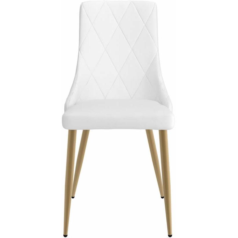  Worldwide Home Furnishings Godiva/Antoine 207-142IV_573WT 7 pc Dining Set - Ivory with White Chair IMAGE 8
