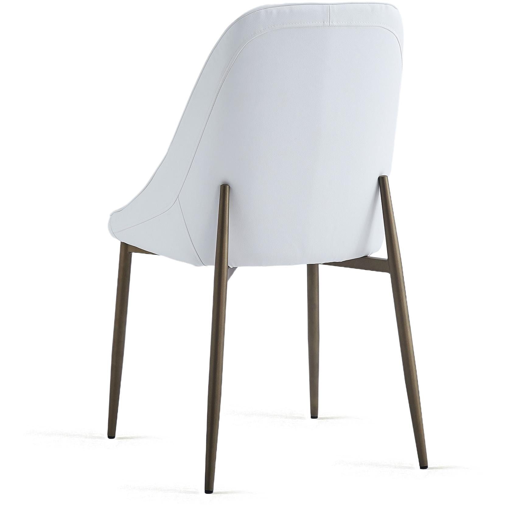  Worldwide Home Furnishings Godiva/Cleo 207-142GY_636WT 5 pc Dining Set - Grey with White Chair IMAGE 7