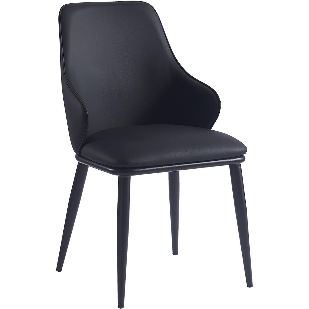  Worldwide Home Furnishings Godiva/Kash 207-142GY_084BLK 5 pc Dining Set - Grey with Black Chair IMAGE 6