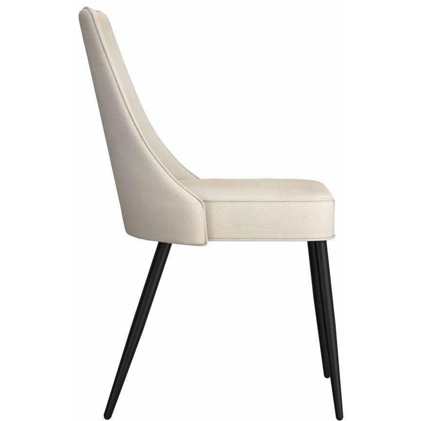  Worldwide Home Furnishings Godiva/Koda 207-142IV_158BEG 5 pc Dining Set - Ivory with Beige Chair IMAGE 8