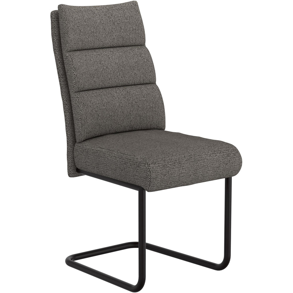  Worldwide Home Furnishings Zilo/Brodi 207-671BK_L_138CH 5 pc Dining Set - Black Table with Charcoal Chair IMAGE 7