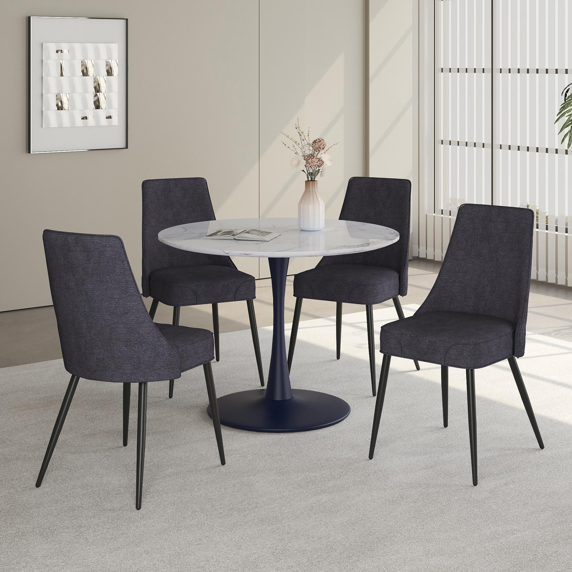  Worldwide Home Furnishings Zilo/Koda 5 pc Dinette 207-671SMBK_158CH IMAGE 1