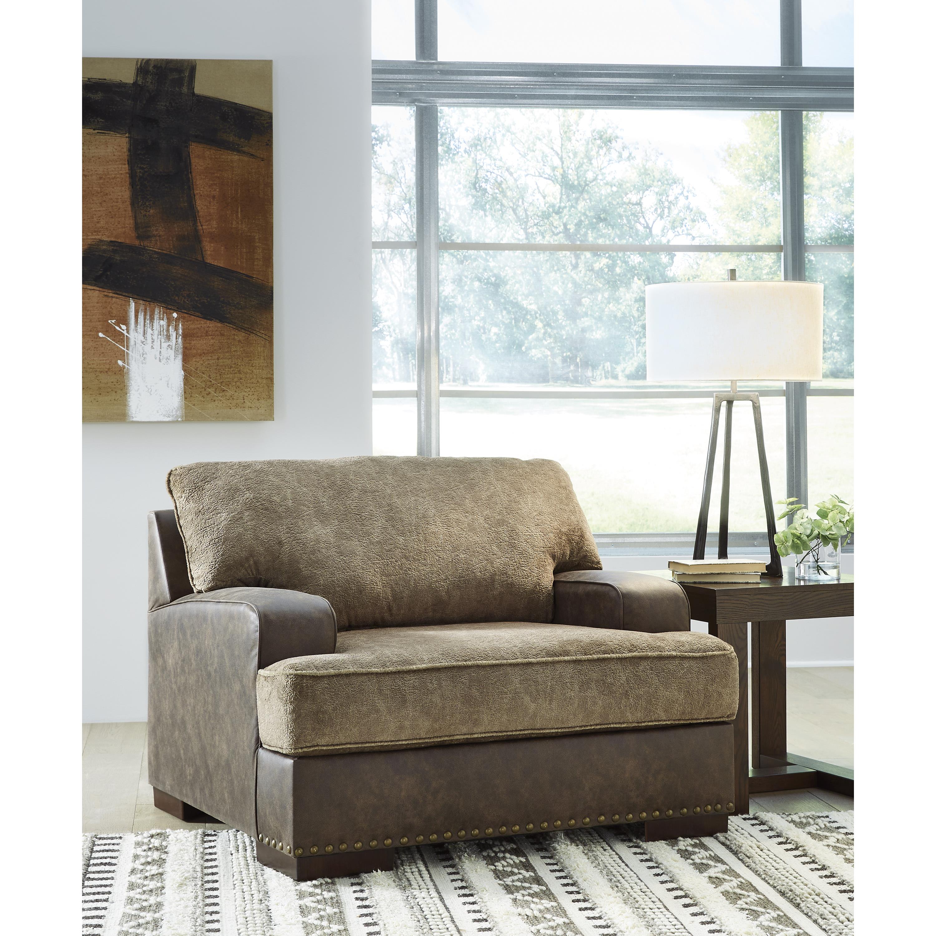  Signature Design by Ashley Alesbury 18704U3 Oversized Chair and Ottoman IMAGE 2