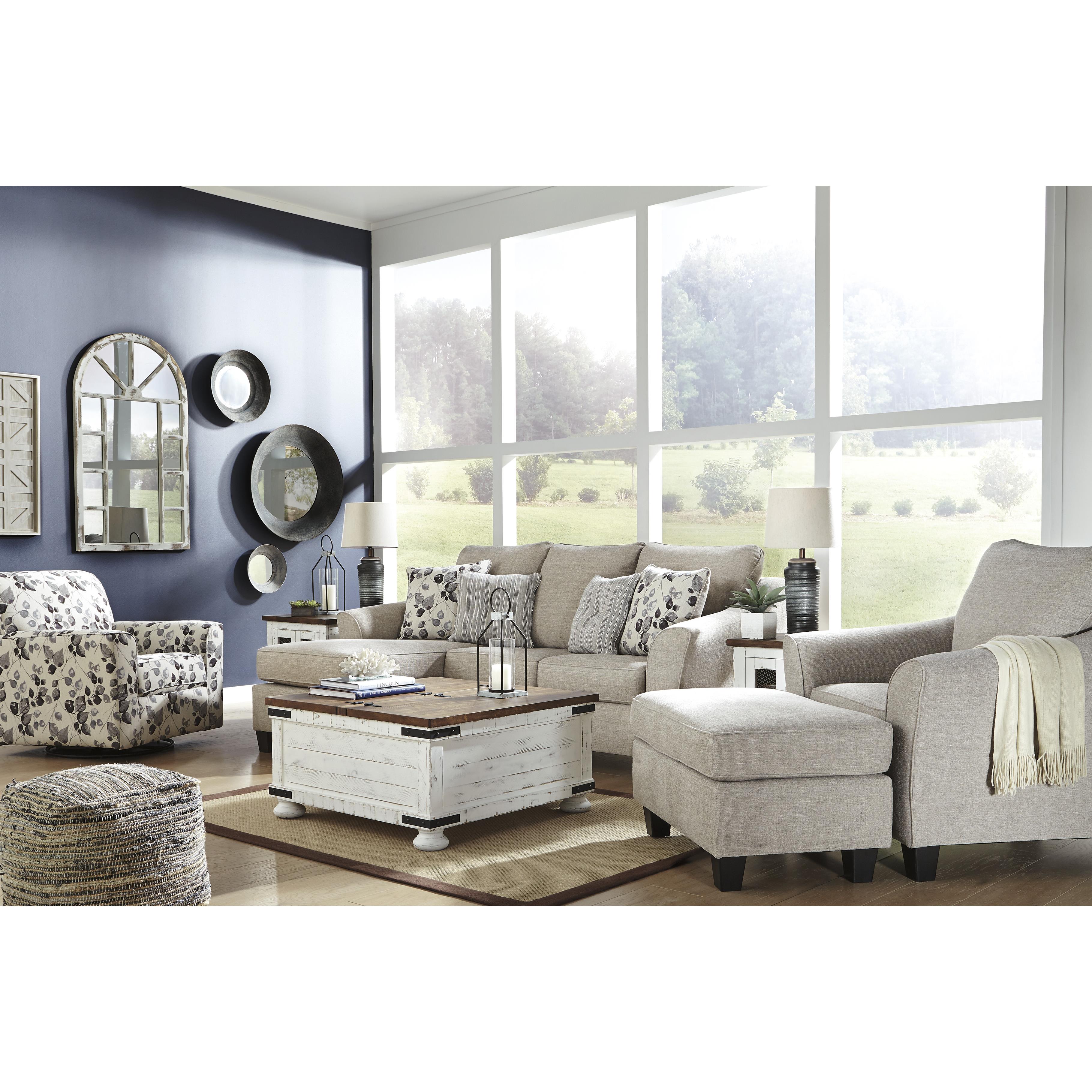  Benchcraft Abney 49701U1 Chair and Ottoman IMAGE 5