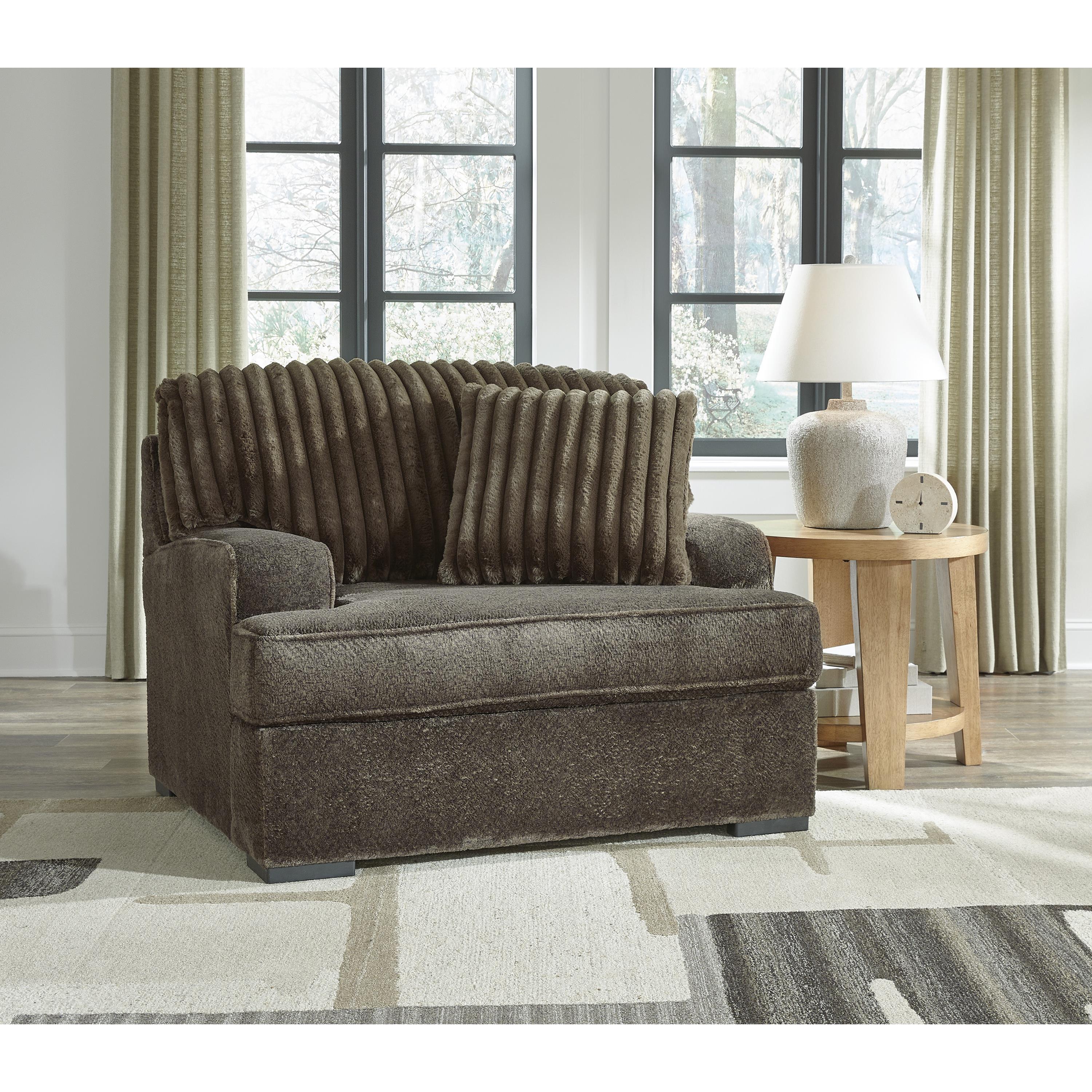  Benchcraft Aylesworth 53702U1 Oversized Chair and Ottoman IMAGE 2