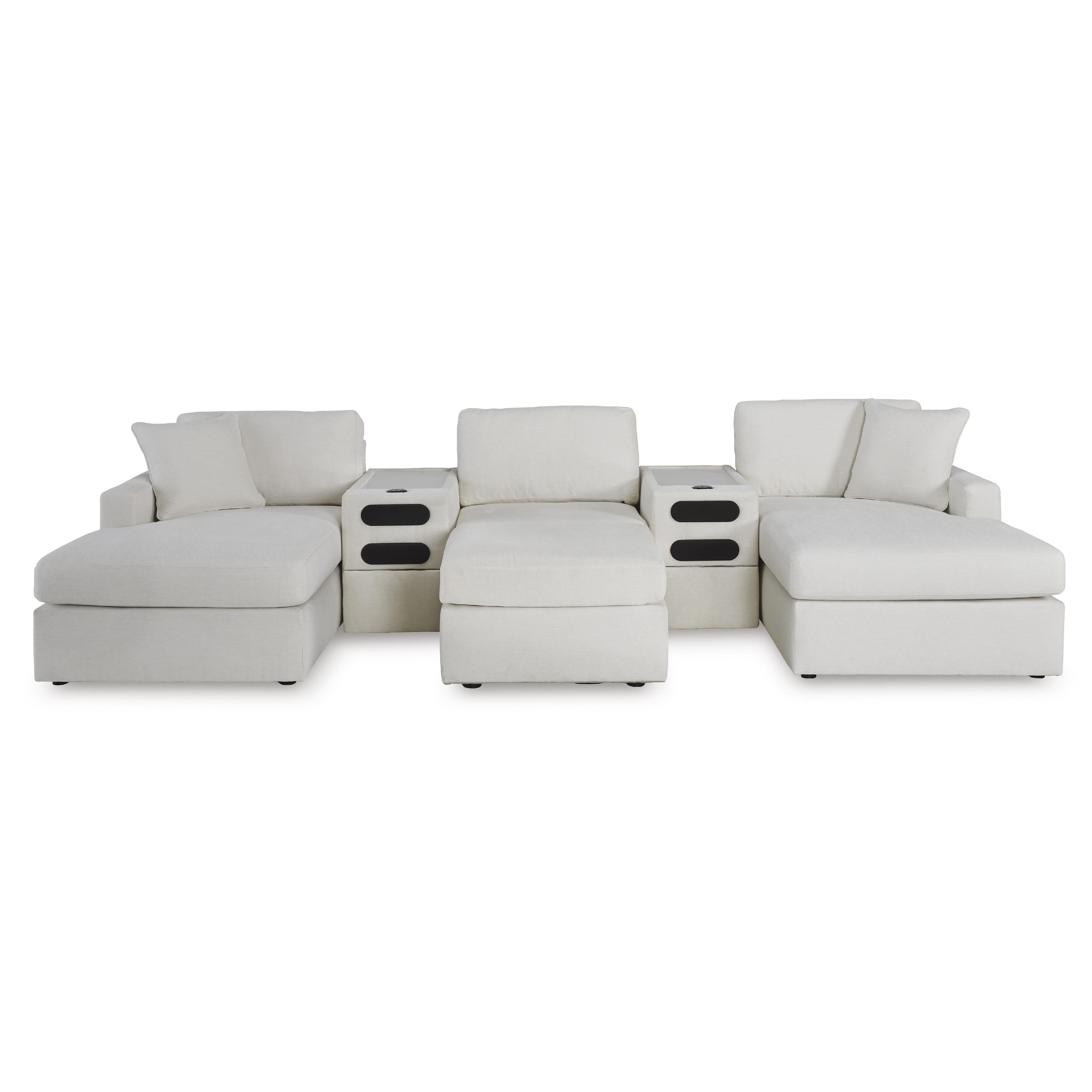  Signature Design by Ashley Modmax 92103S49 5 pc Double Chaise with Audio Consoles IMAGE 2