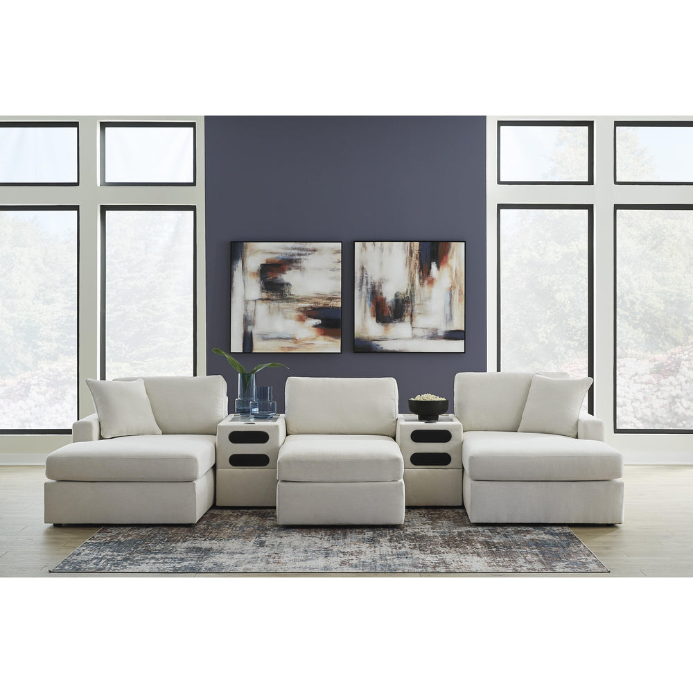  Signature Design by Ashley Modmax 92103S49 5 pc Double Chaise with Audio Consoles IMAGE 3