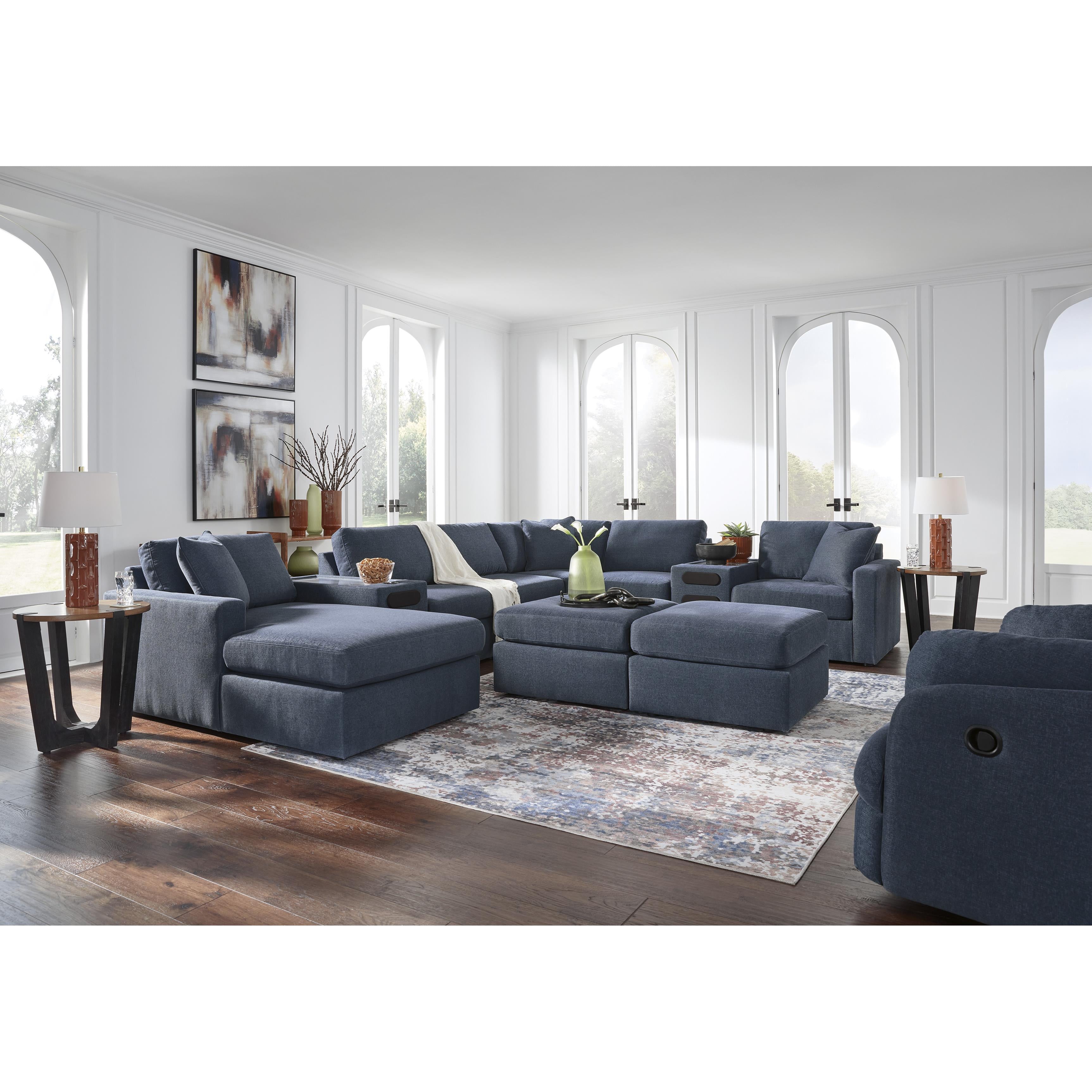  Signature Design by Ashley Modmax 92121S47 8 pc Sectional with Chaise and Audio Consoles IMAGE 2
