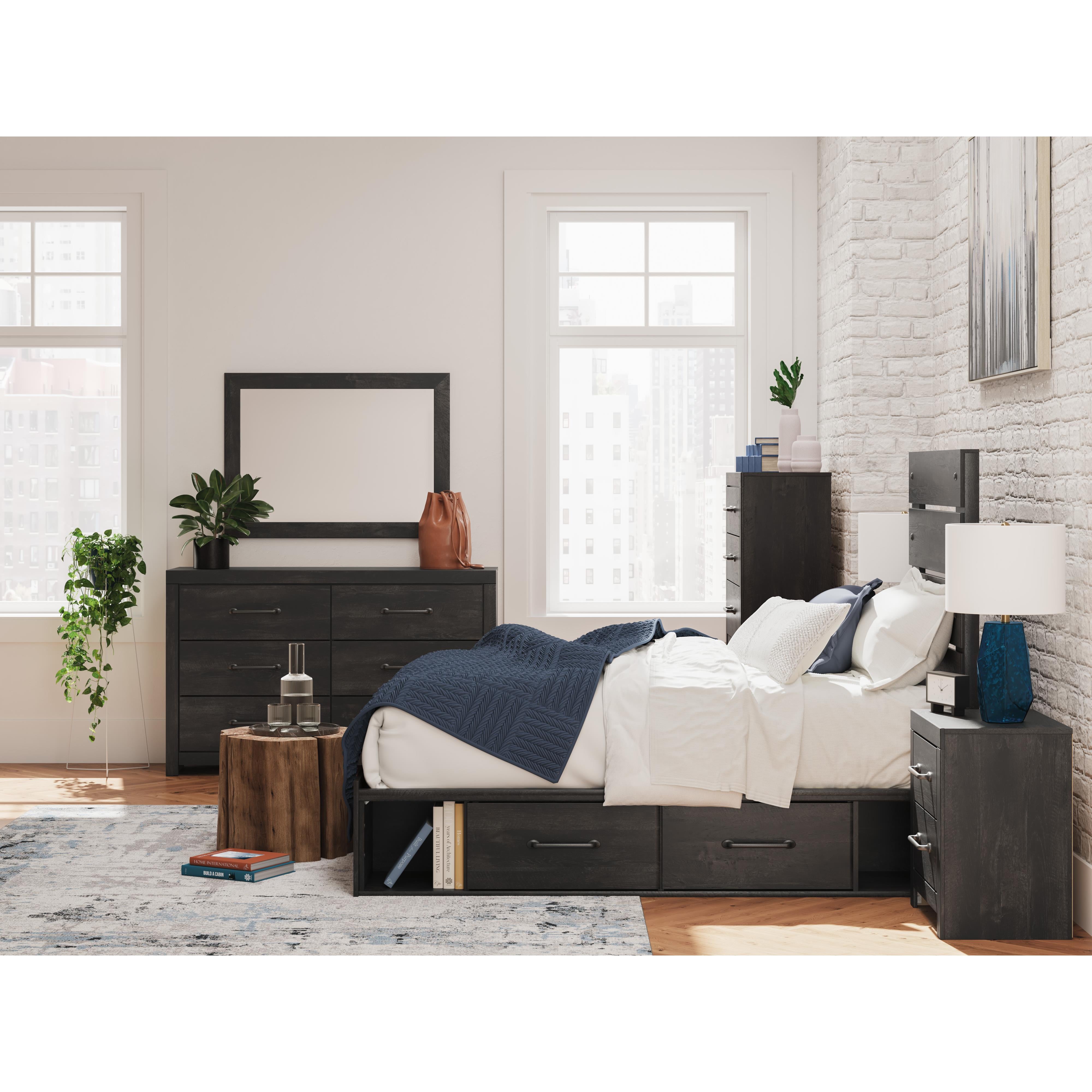  Signature Design by Ashley Hollivern B2108B18 Twin Panel Bed with Storage IMAGE 9