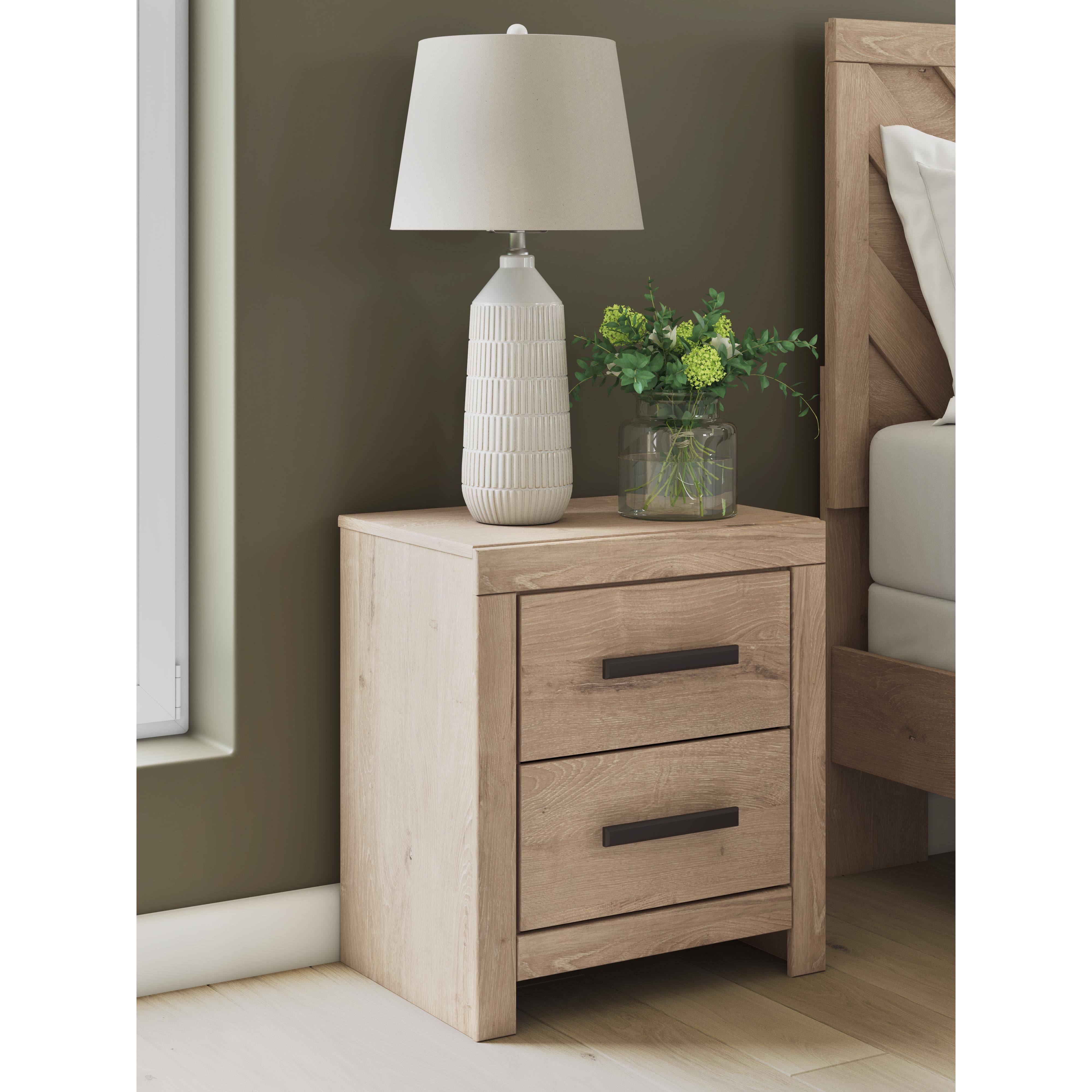  Signature Design by Ashley Sanginlane B3787-92 Two Drawer Night Stand IMAGE 7