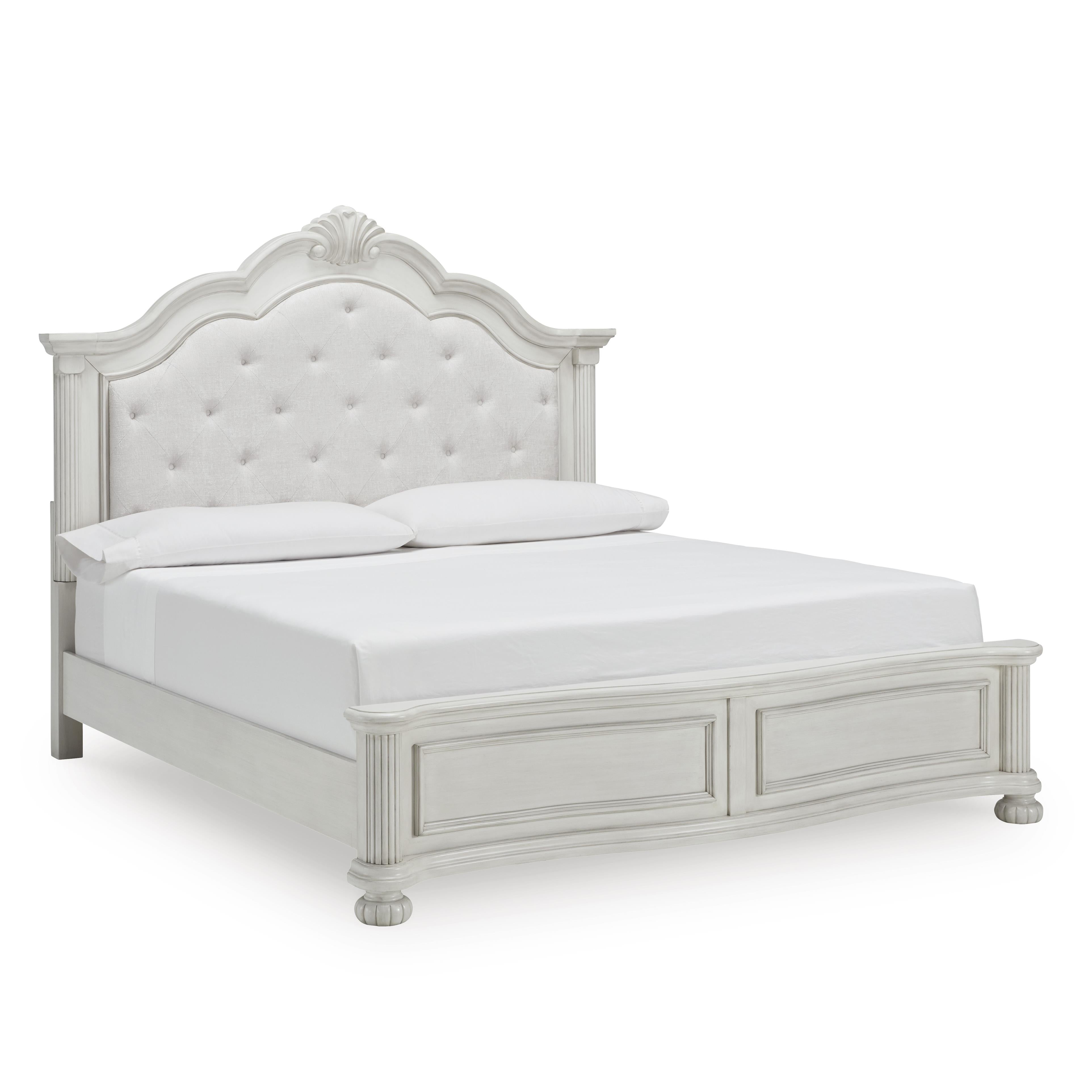  Benchcraft Montelaine B795B6 King Upholstered Panel Bed IMAGE 1