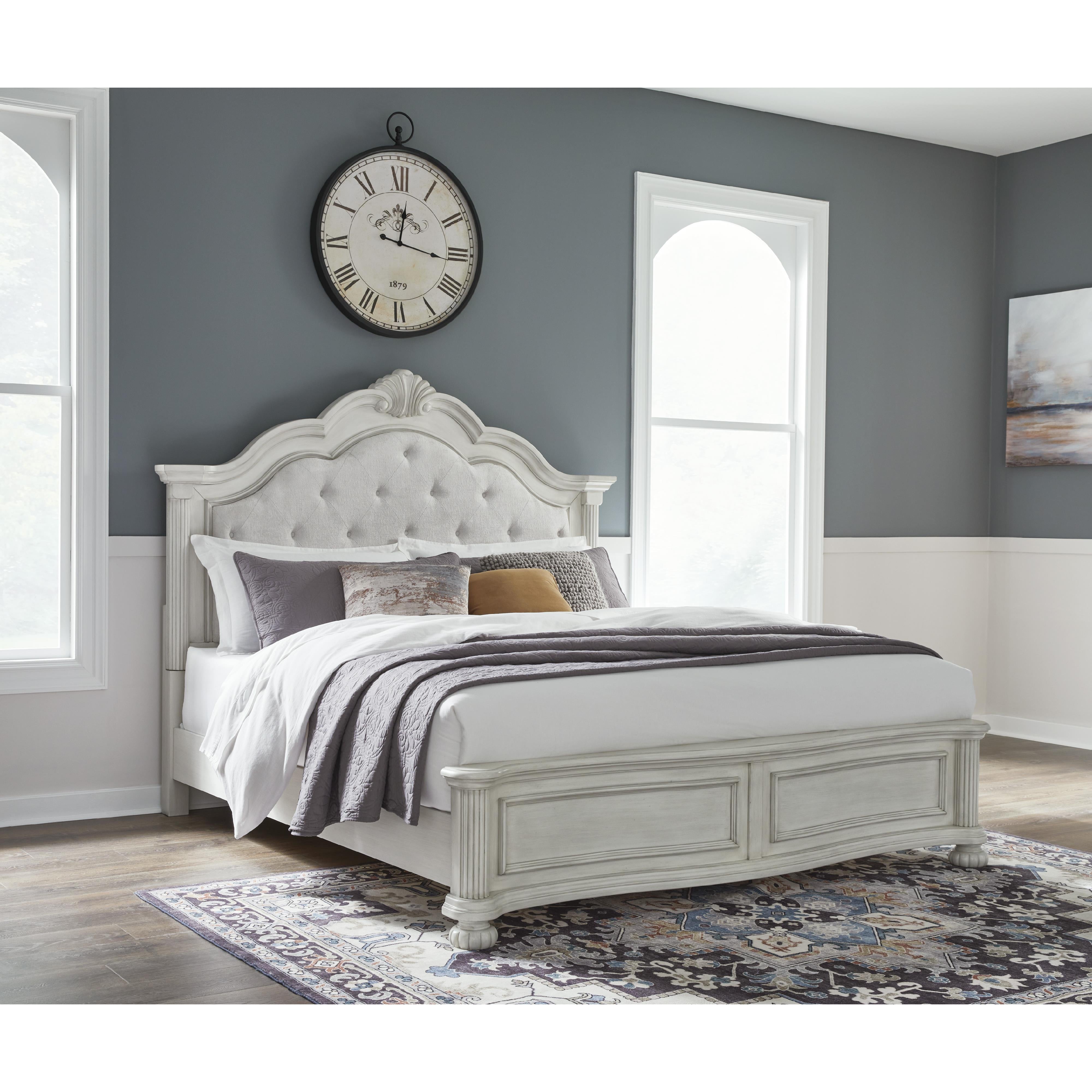  Benchcraft Montelaine B795B7 California King Upholstered Panel Bed IMAGE 5