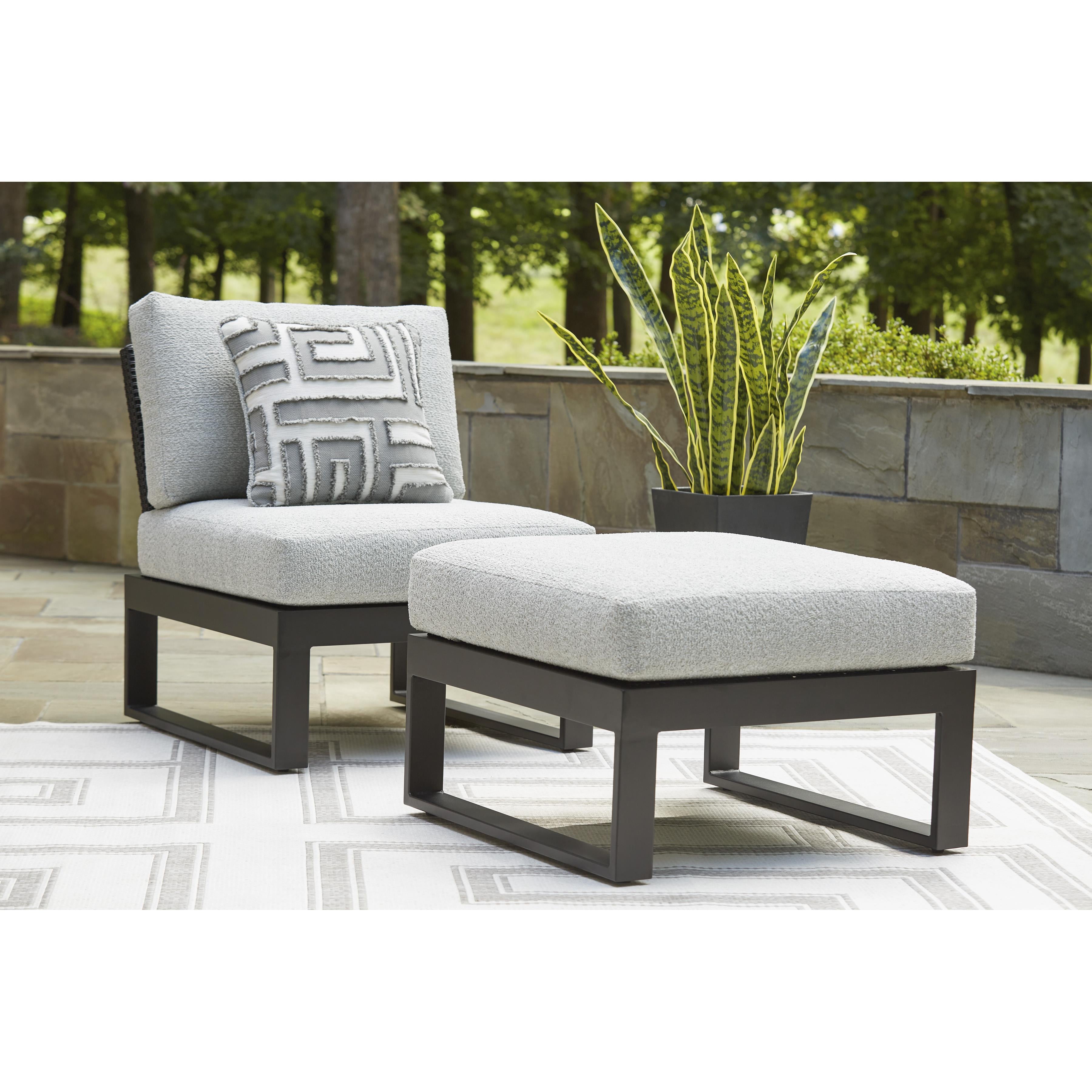  Signature Design by Ashley Beachloft P490-814 Ottoman with Cushion IMAGE 4