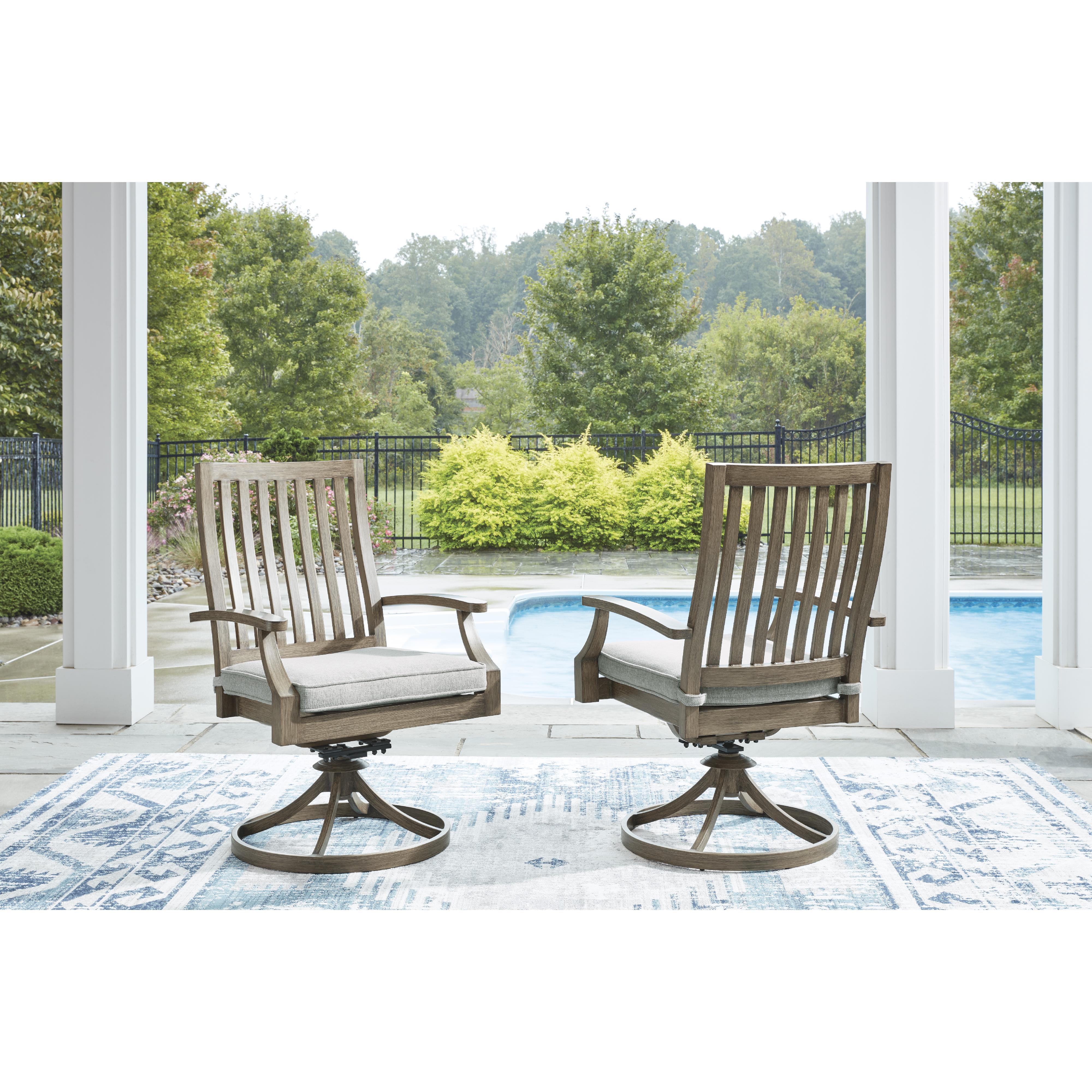  Signature Design by Ashley Rainier Ranch P701-602A Swivel Chair with Cushion IMAGE 5