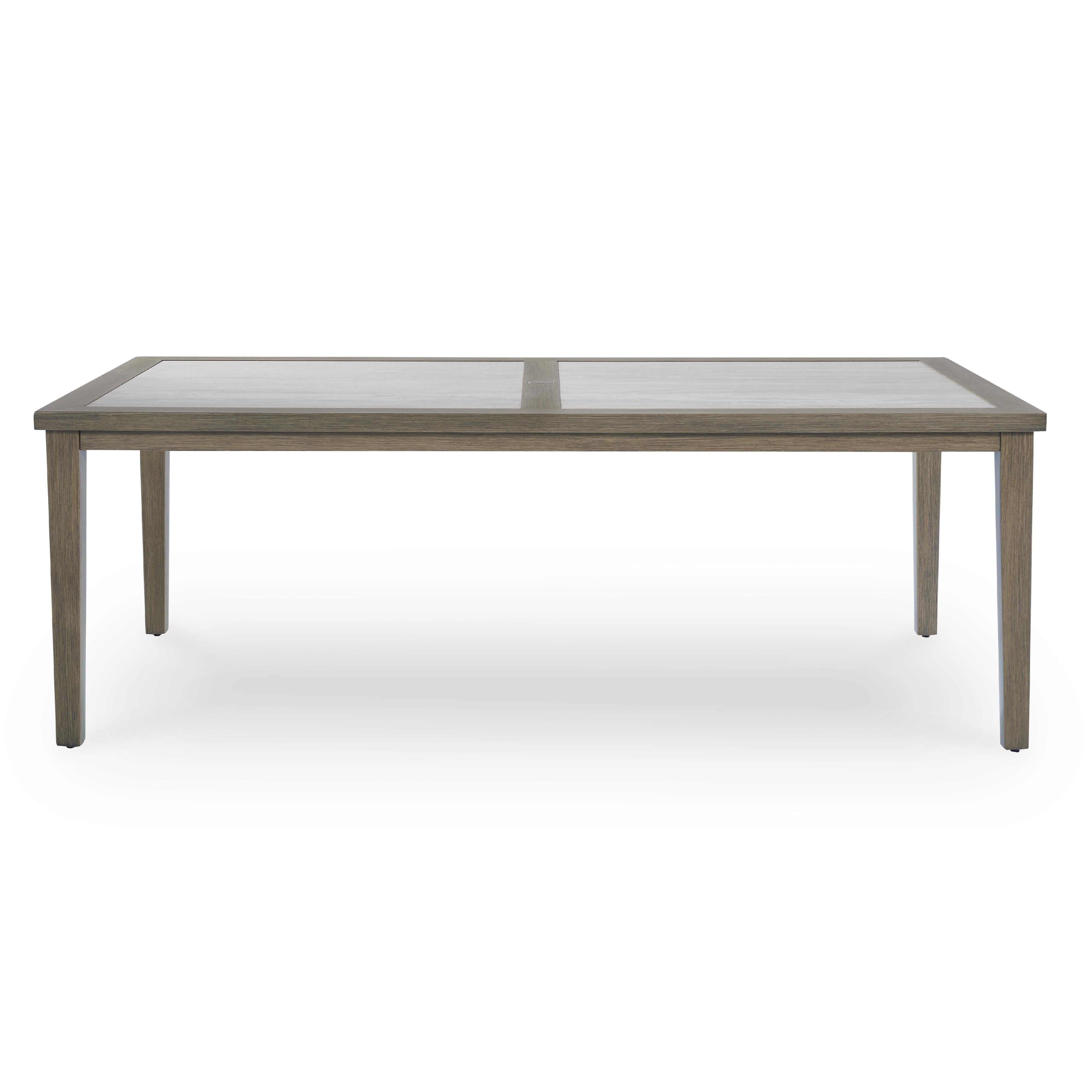  Signature Design by Ashley Rainier Ranch P701-625 Rectangular Dining Table with Umbrella Option IMAGE 2