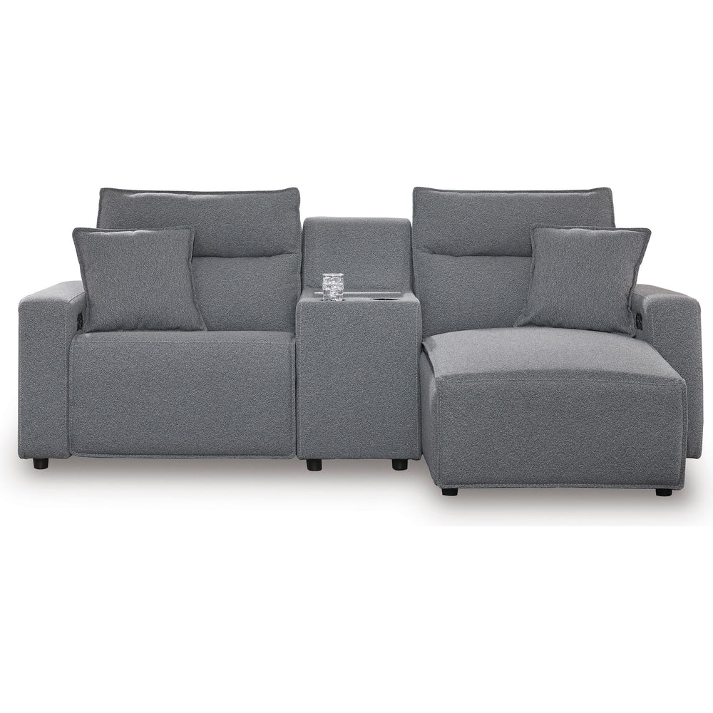  Signature Design by Ashley Modmax 65906S4 3 pc Power Reclining Sectional with Chaise IMAGE 1