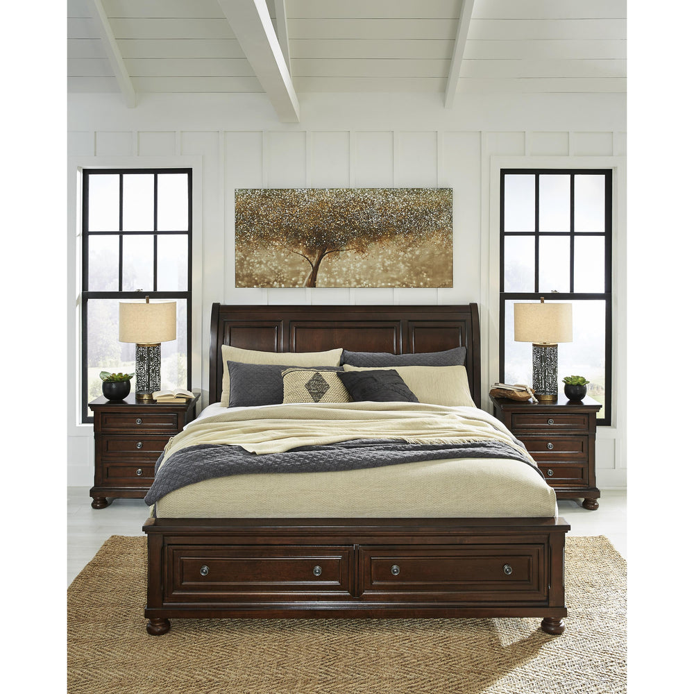  Millennium Porter B697B47 California King Sleigh Storage Bed IMAGE 8