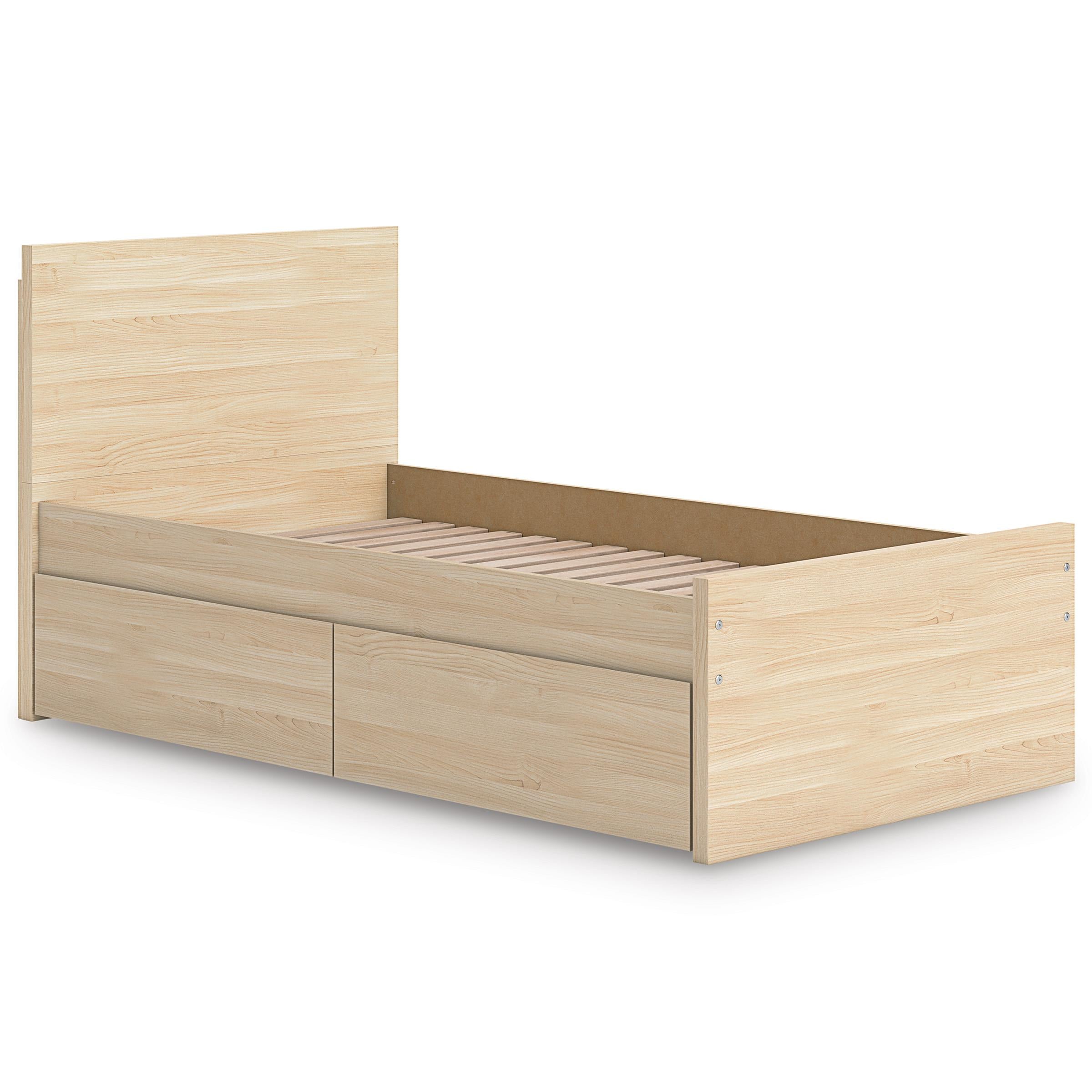  Signature Design by Ashley Onita EB9632B10 Twin Panel Platform Bed with 1 Side Storage IMAGE 6