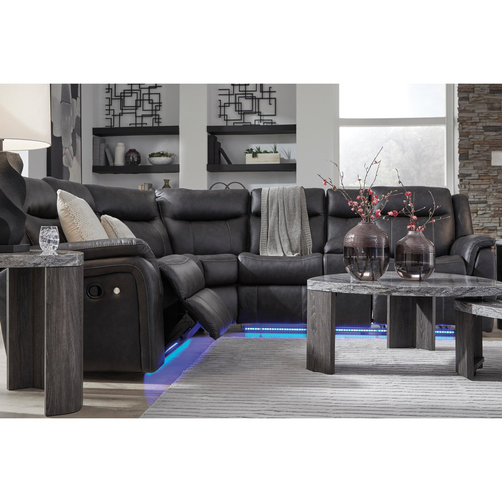  Signature Design by Ashley Sultan Meadow PC13001S1 2 pc Reclining Sectional IMAGE 11